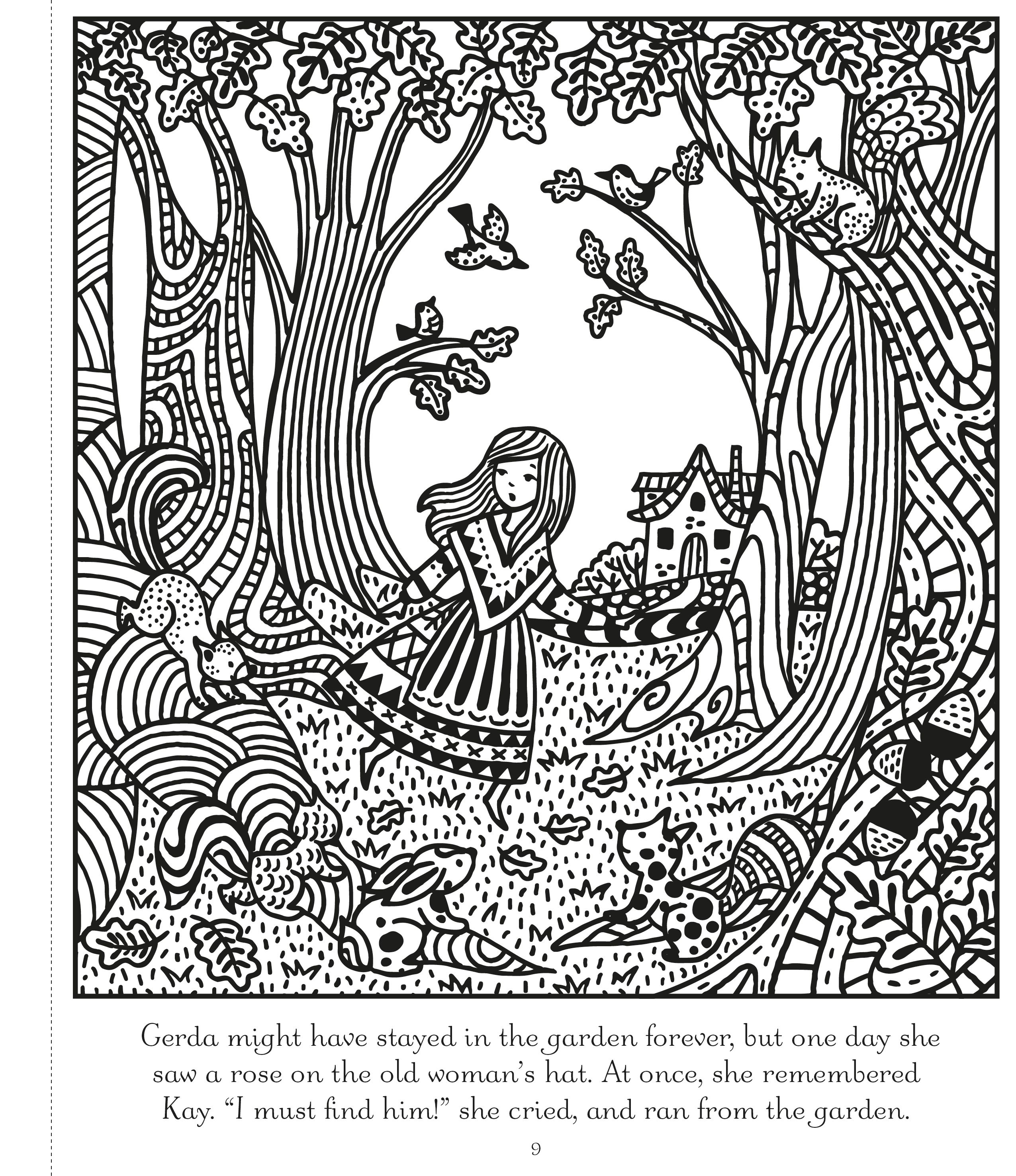 snow queen magic painting book