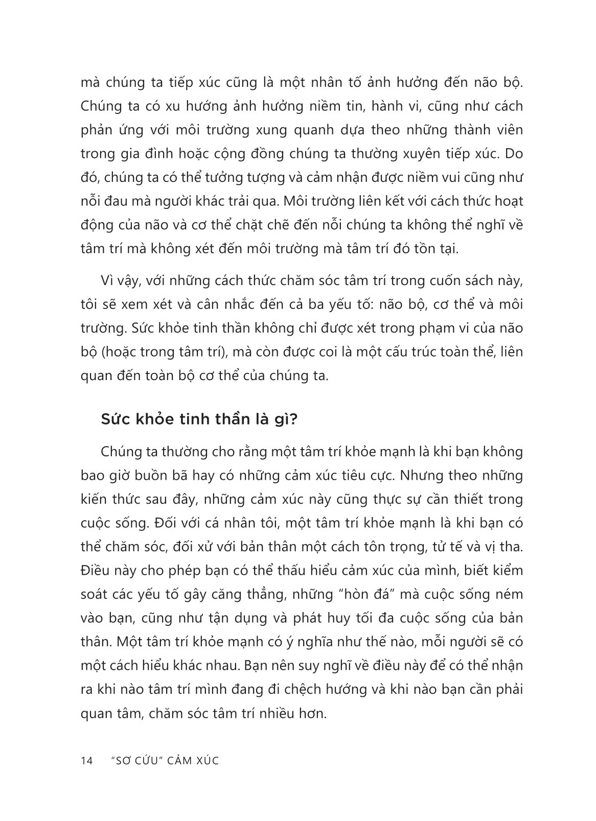 “sơ cứu” cảm xúc