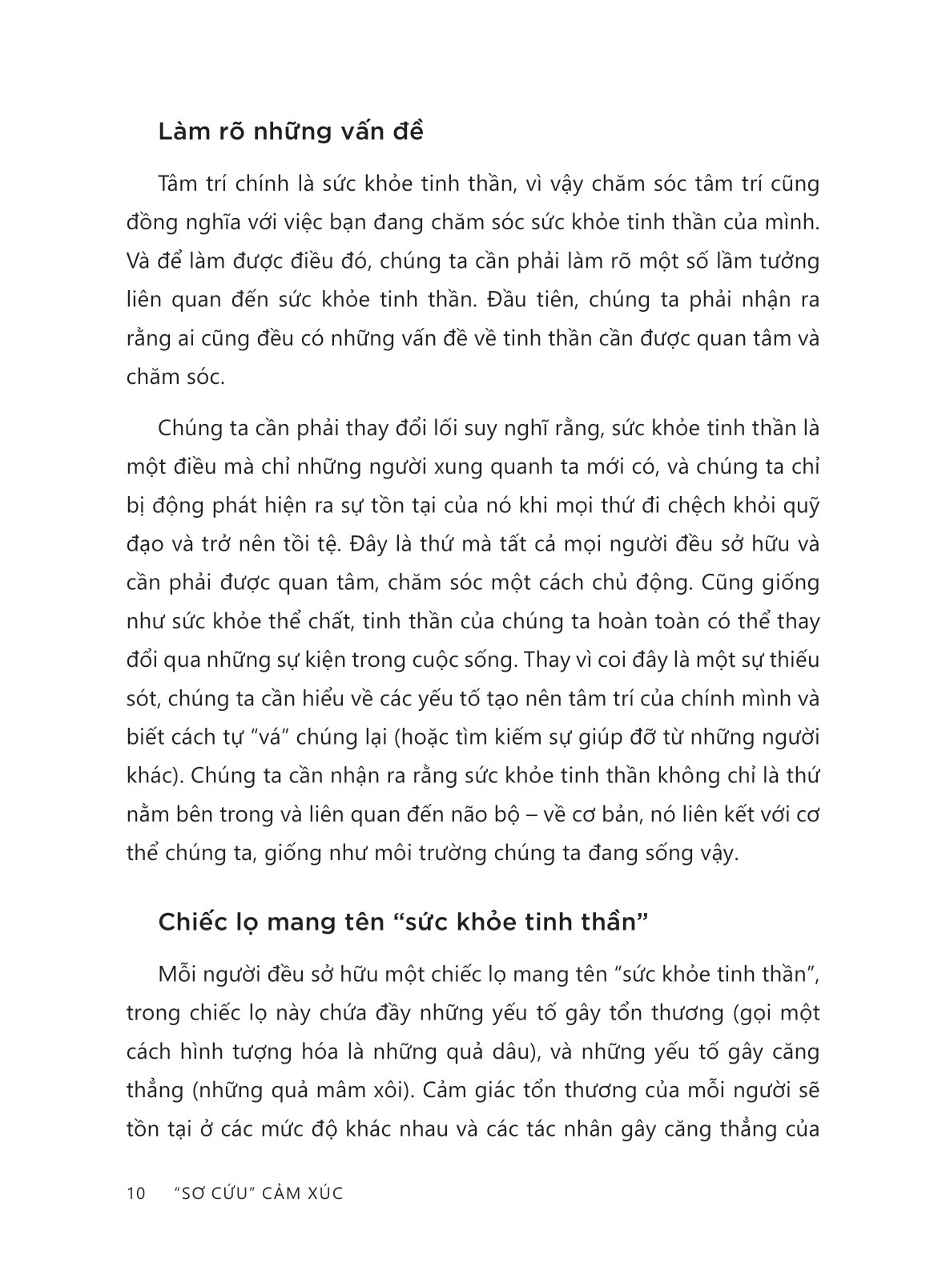 “sơ cứu” cảm xúc