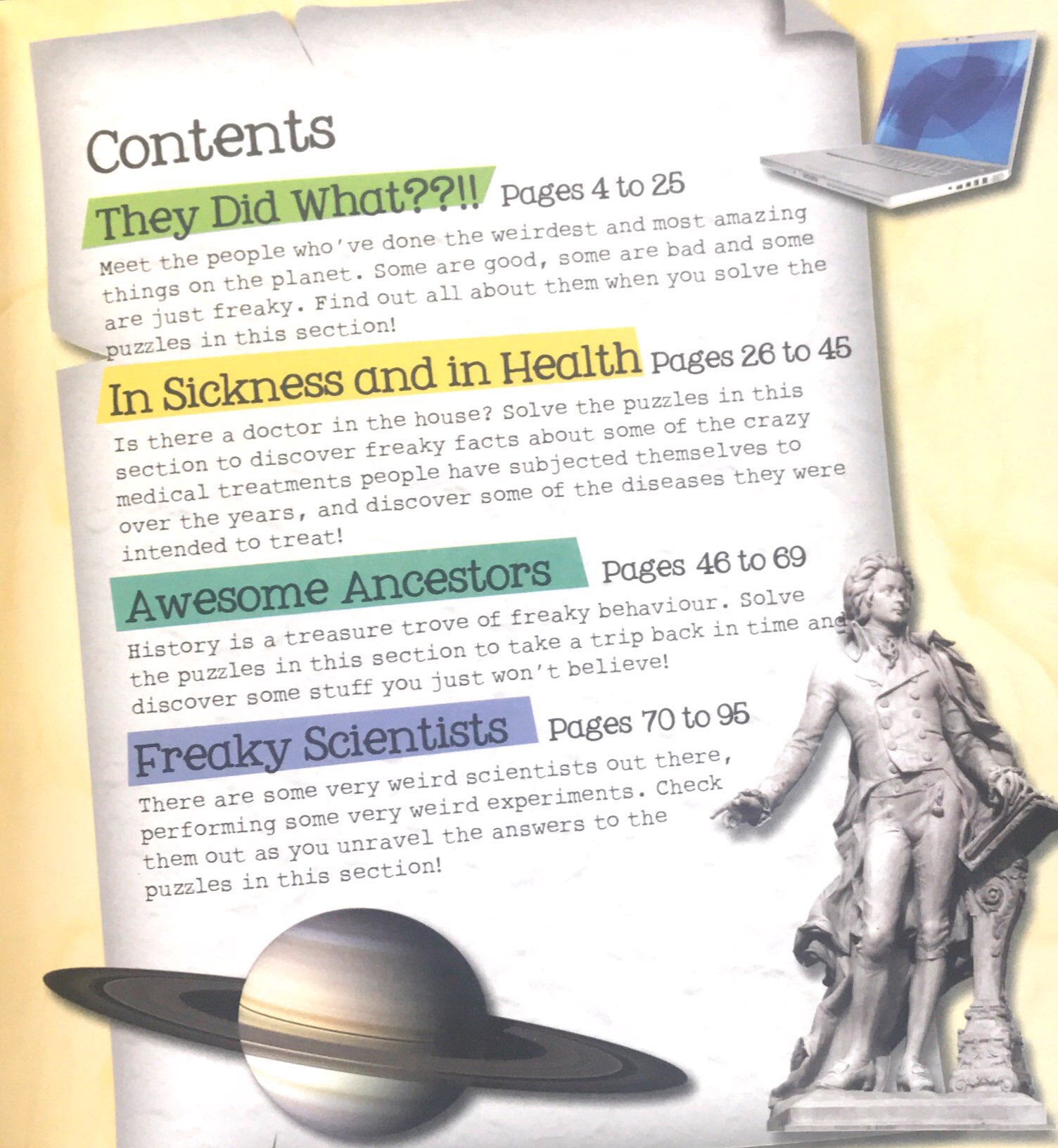 so freaky! puzzle book