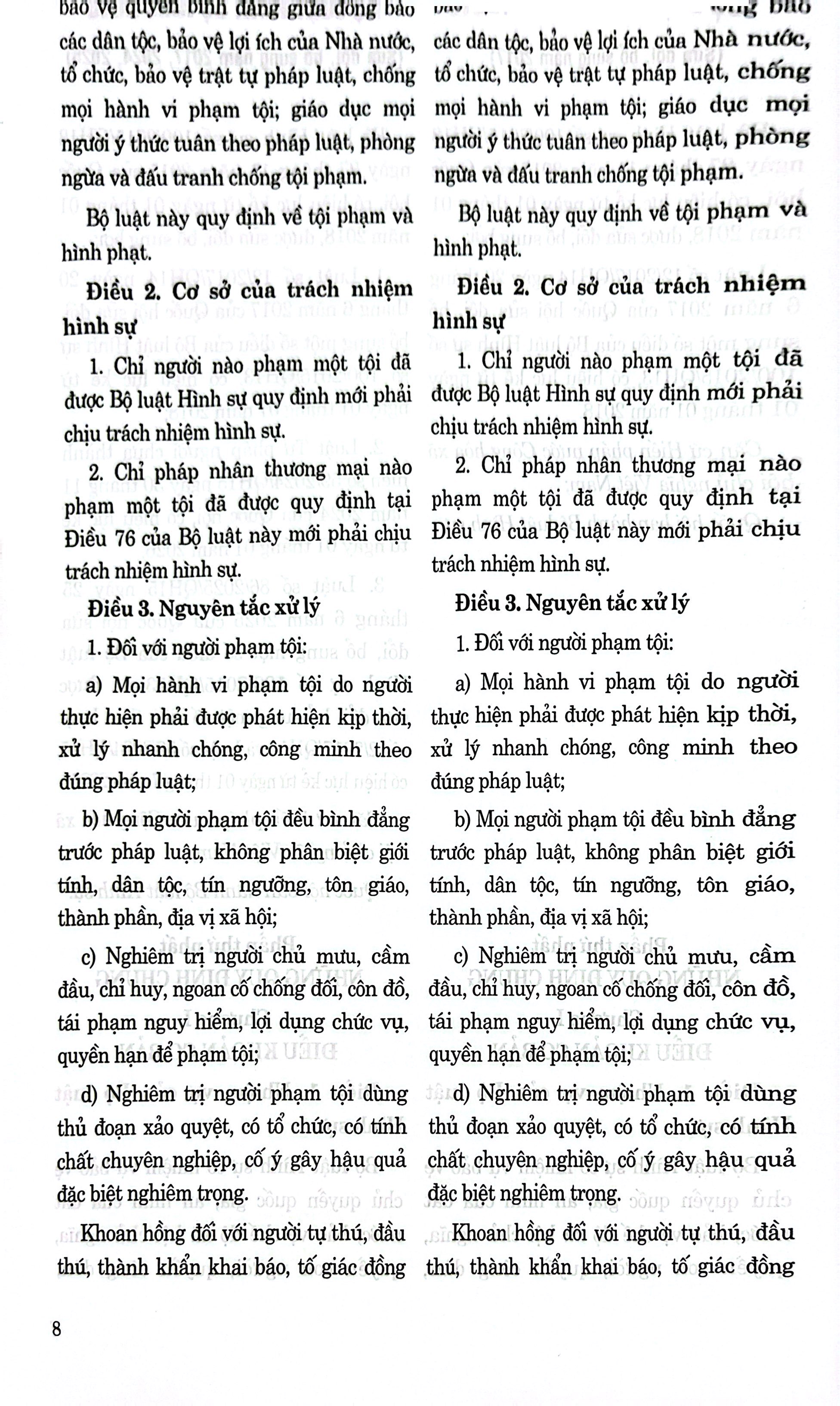 So Sánh Bộ Luật Hình Sự Năm 2015 Qua Các Lần Sửa Đổi, Bổ Sung (Năm 2017, 2024, 2025)