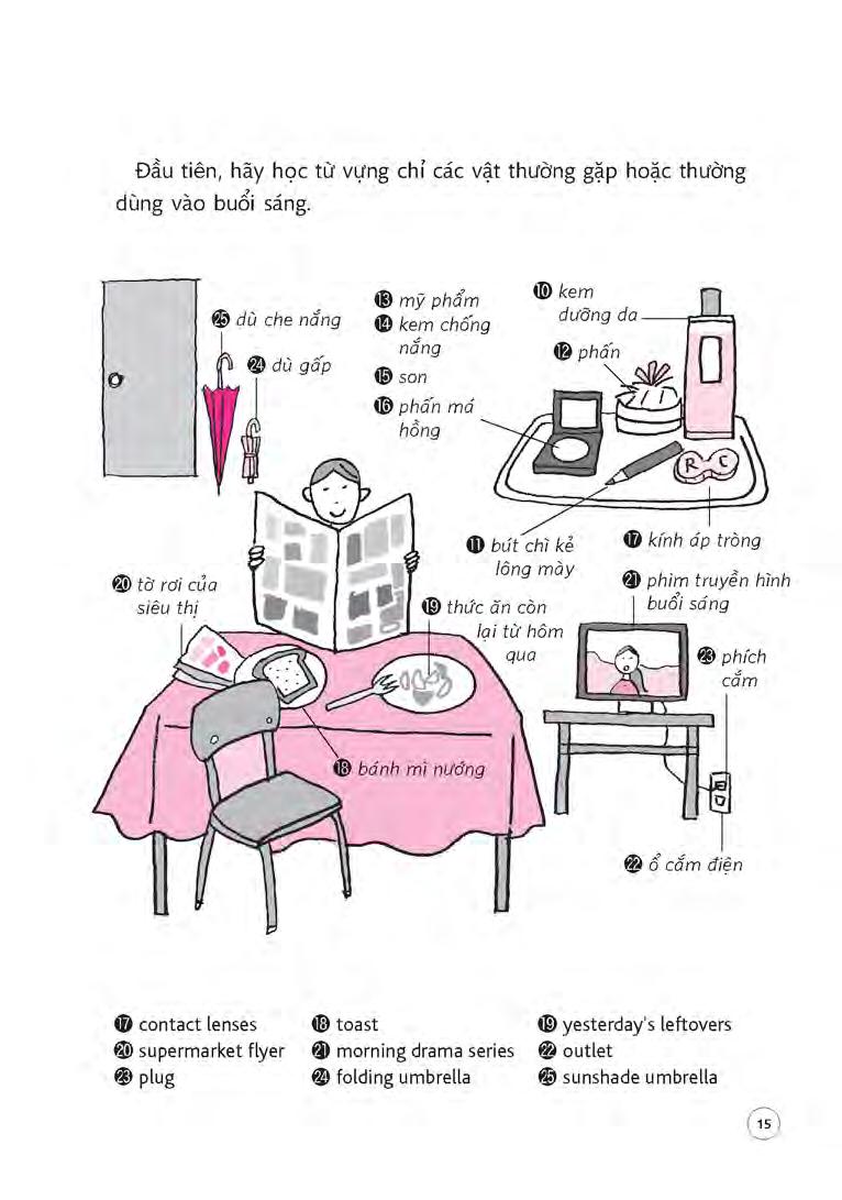 sổ tay 700 câu tiếng anh từ lúc thức giấc đến khi đi ngủ