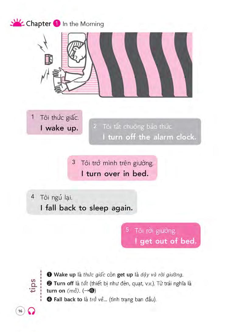 sổ tay 700 câu tiếng anh từ lúc thức giấc đến khi đi ngủ