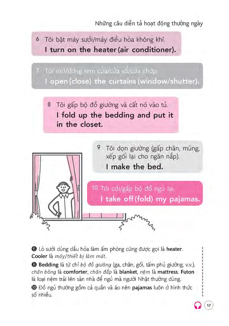 sổ tay 700 câu tiếng anh từ lúc thức giấc đến khi đi ngủ