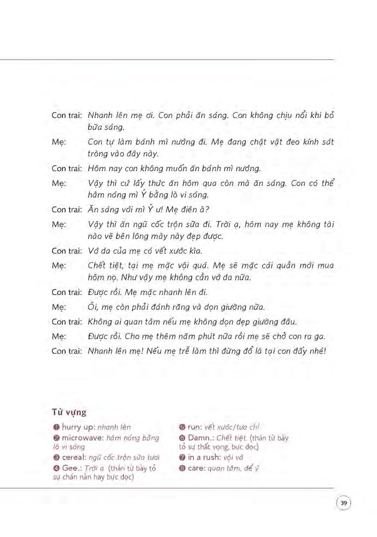 sổ tay 700 câu tiếng anh từ lúc thức giấc đến khi đi ngủ