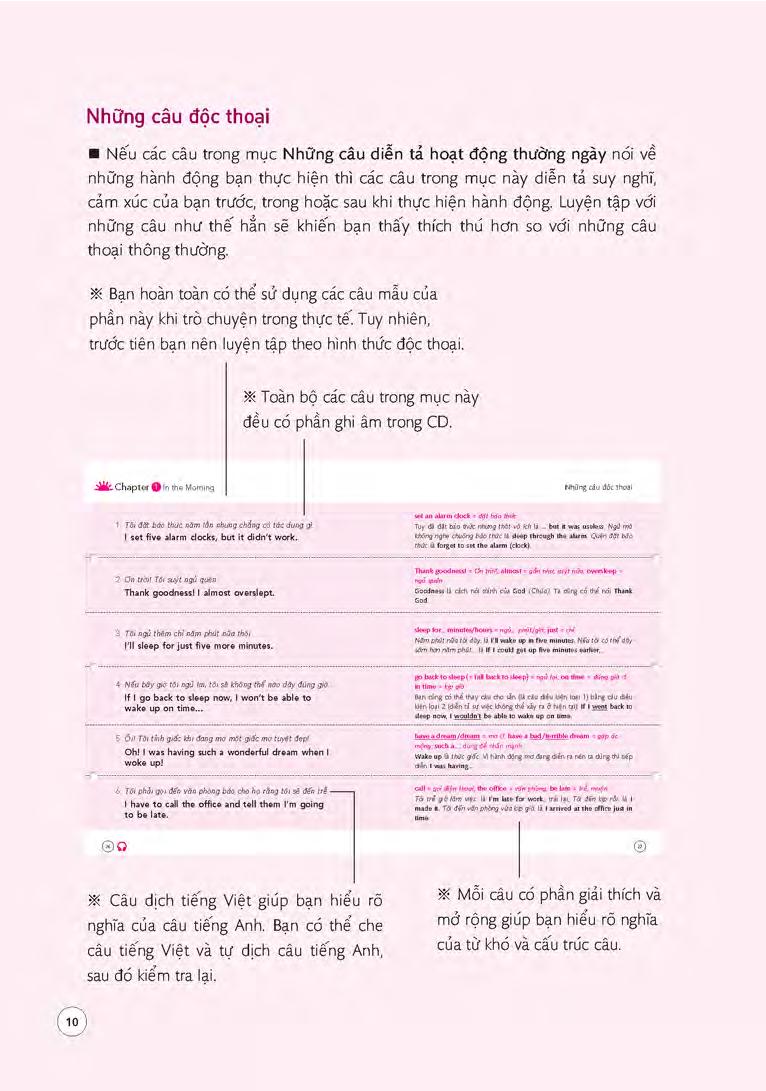 sổ tay 700 câu tiếng anh từ lúc thức giấc đến khi đi ngủ