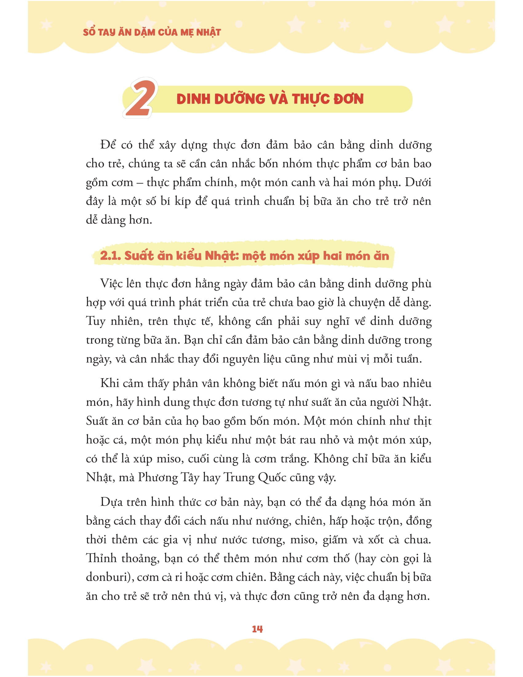 sổ tay ăn dặm của mẹ nhật