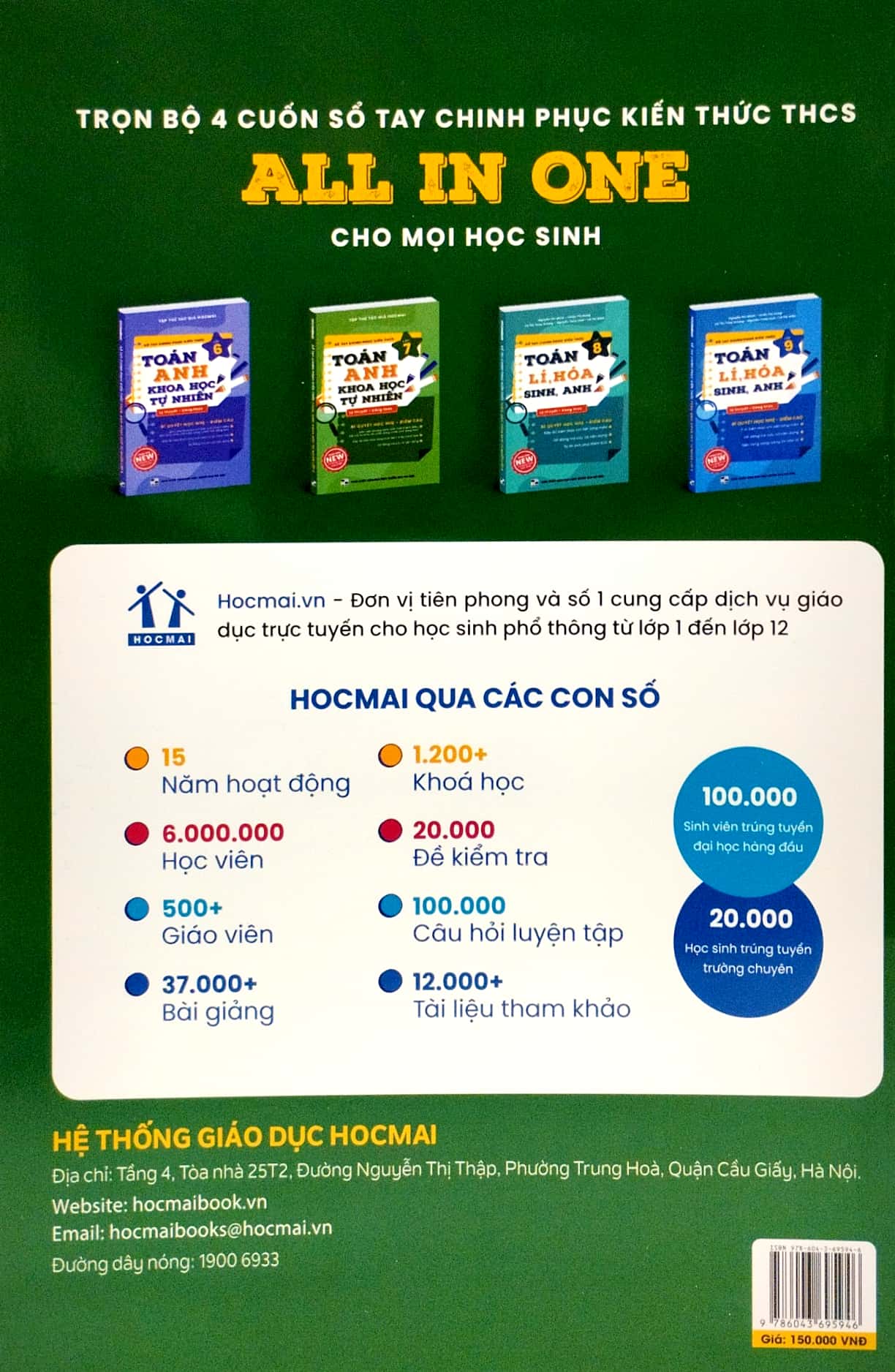 sổ tay chinh phục kiến thức toán - tiếng anh - khoa học tự nhiên lớp 7