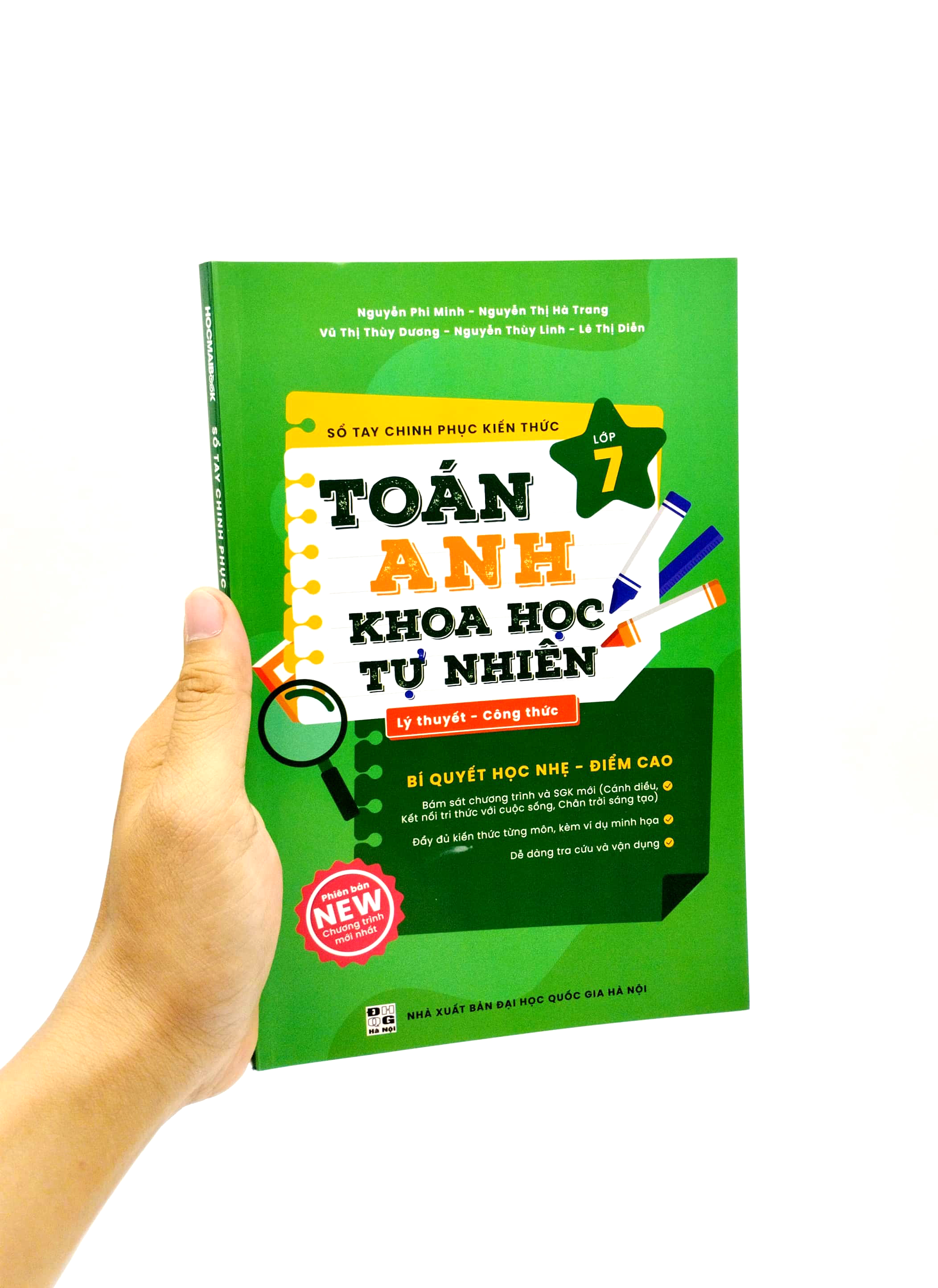 sổ tay chinh phục kiến thức toán - tiếng anh - khoa học tự nhiên lớp 7