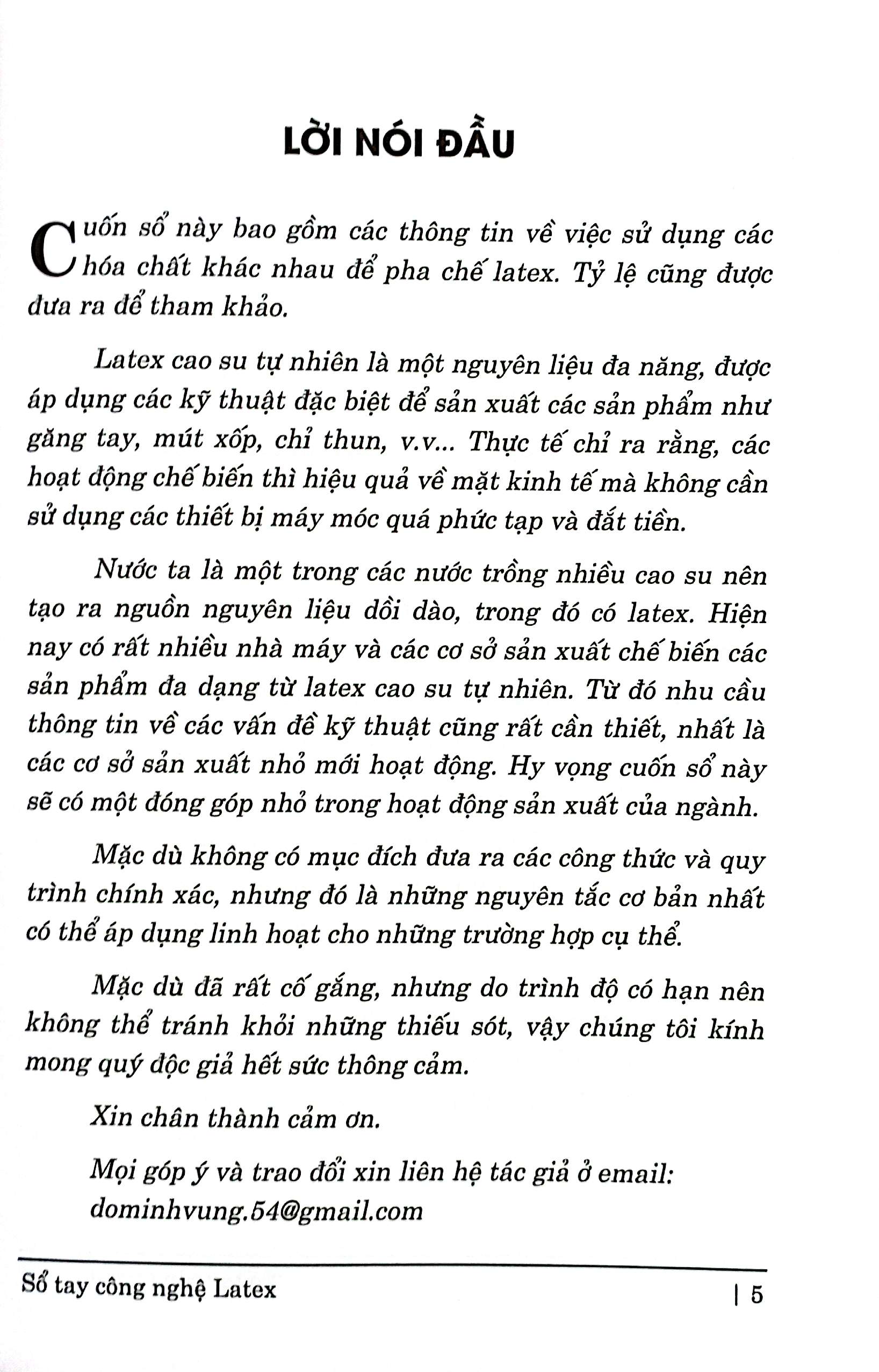 sổ tay công nghệ - latex - cao su tự nhiên