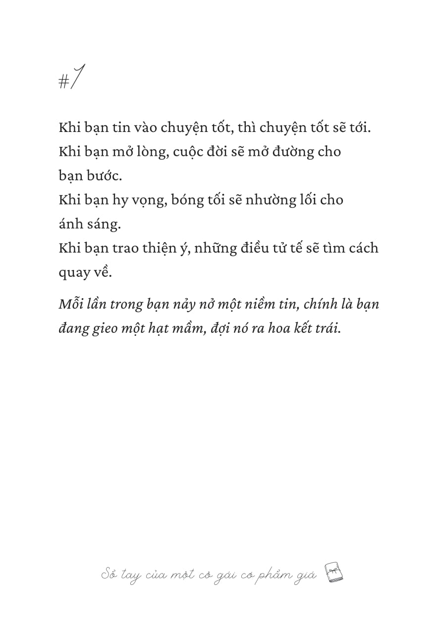 Sổ Tay Của Một Cô Gái Có Phẩm Giá