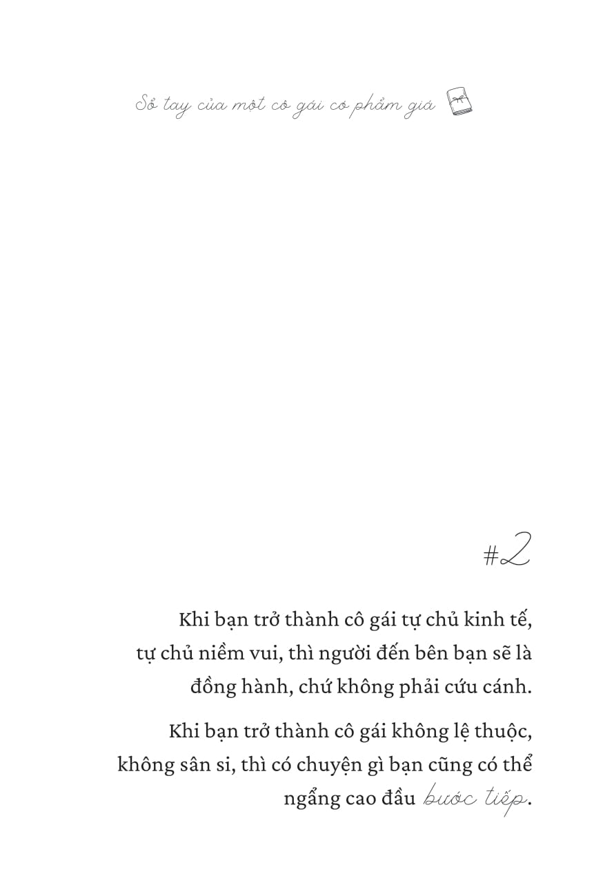 Sổ Tay Của Một Cô Gái Có Phẩm Giá