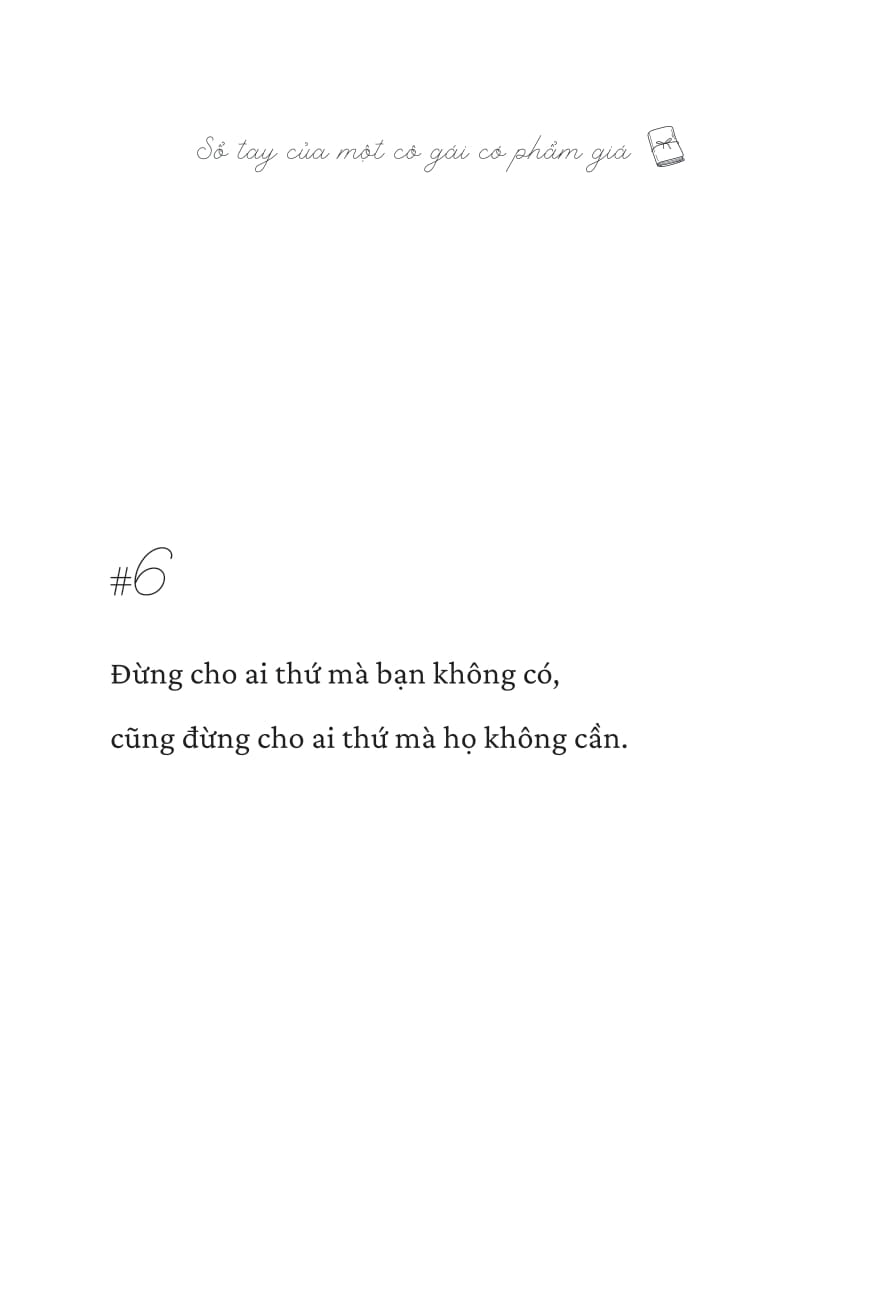 Sổ Tay Của Một Cô Gái Có Phẩm Giá