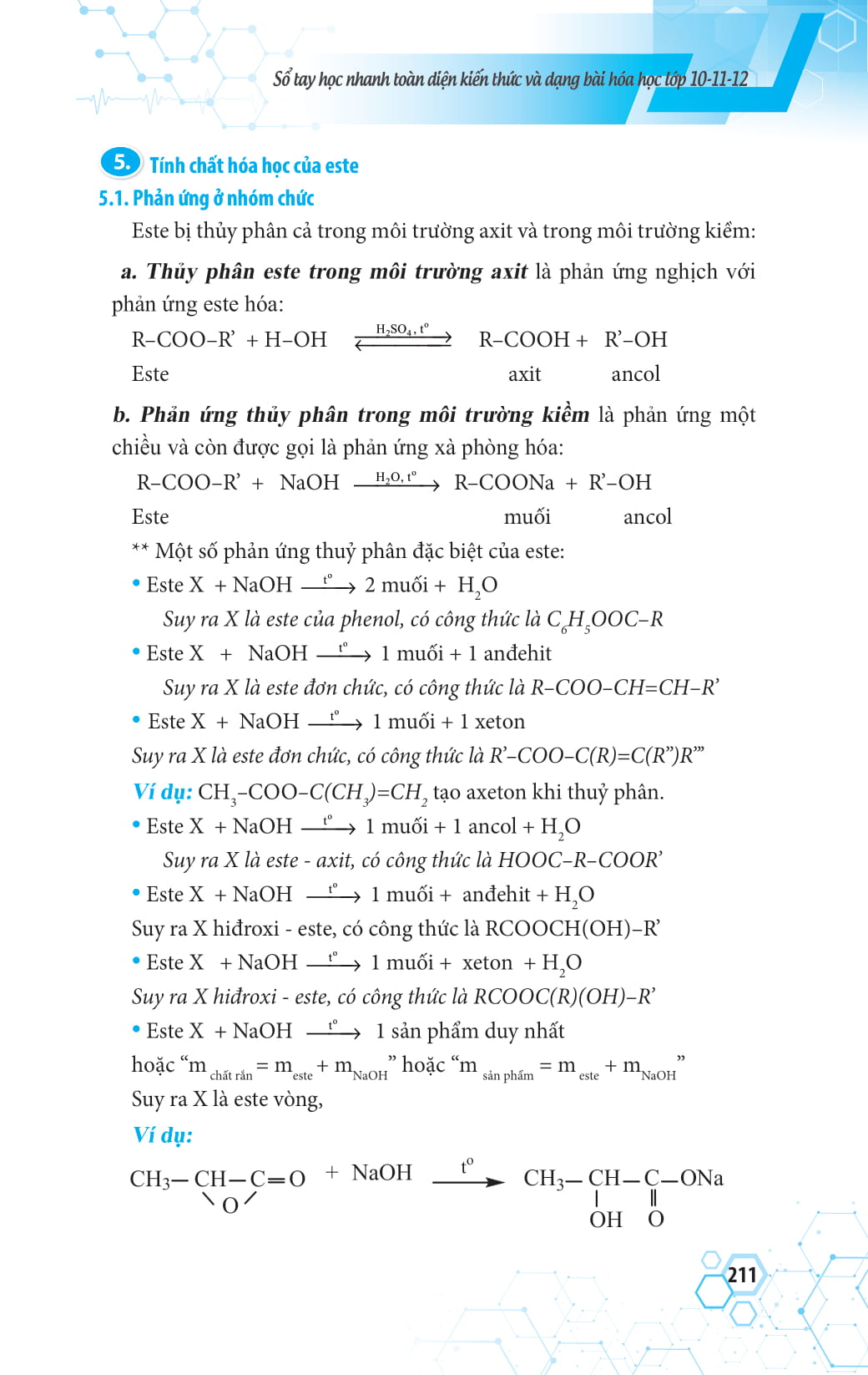 sổ tay học nhanh toàn diện kiến thức và dạng bài hóa học lớp 10 - 11 - 12