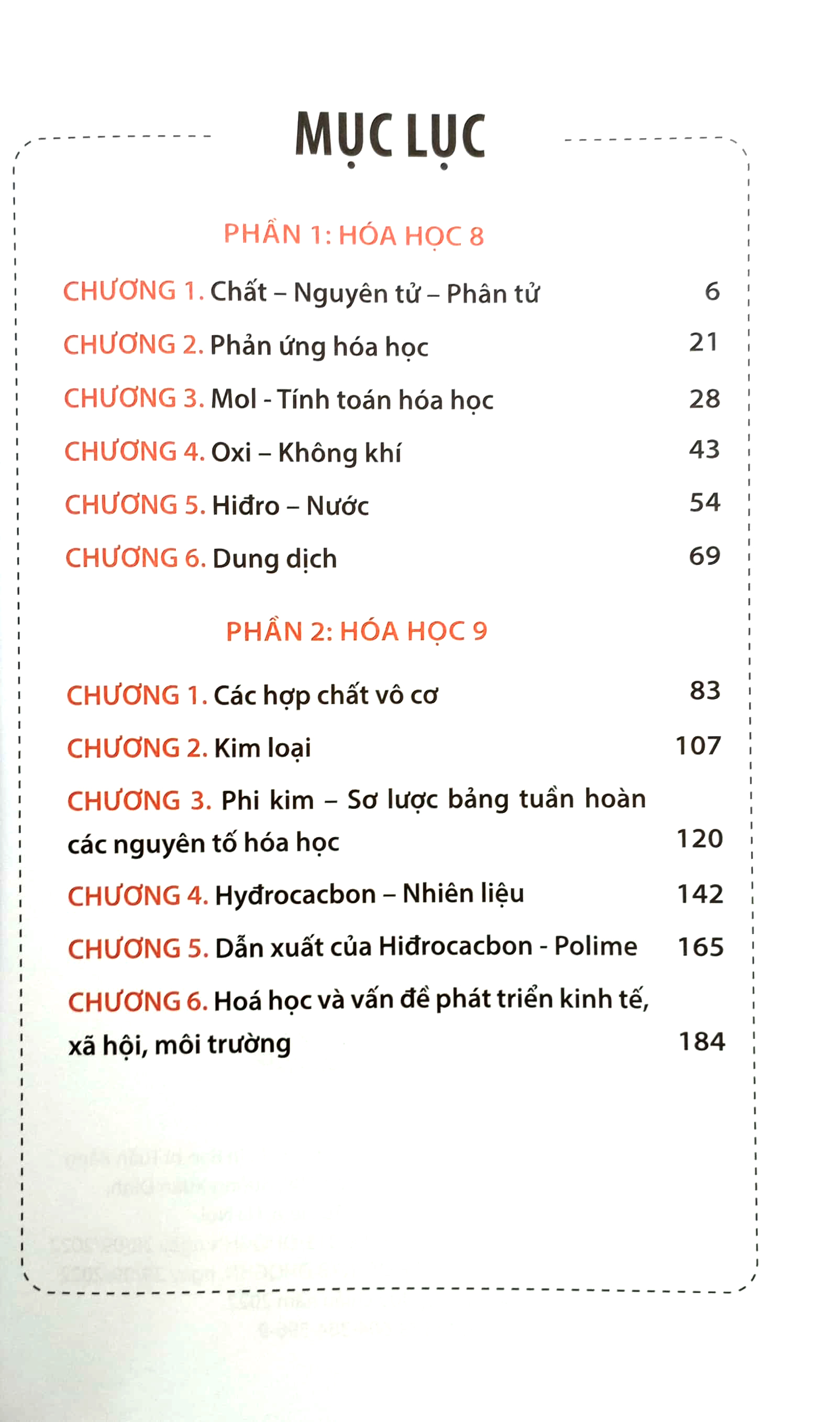 sổ tay học nhanh toàn diện kiến thức và dạng bài hóa học lớp 8-9