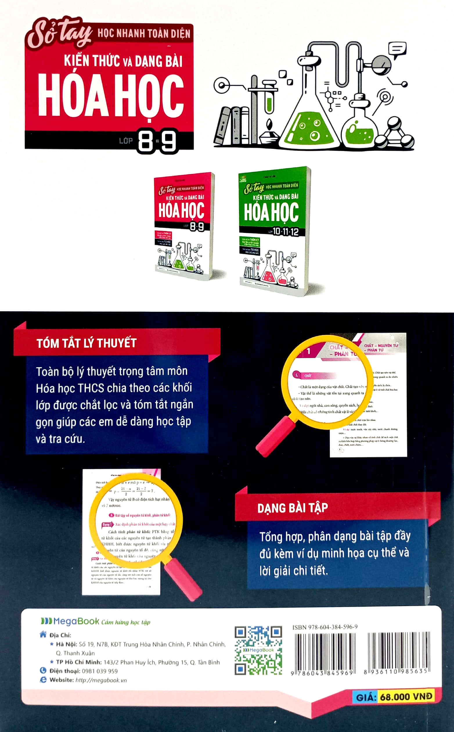 sổ tay học nhanh toàn diện kiến thức và dạng bài hóa học lớp 8-9