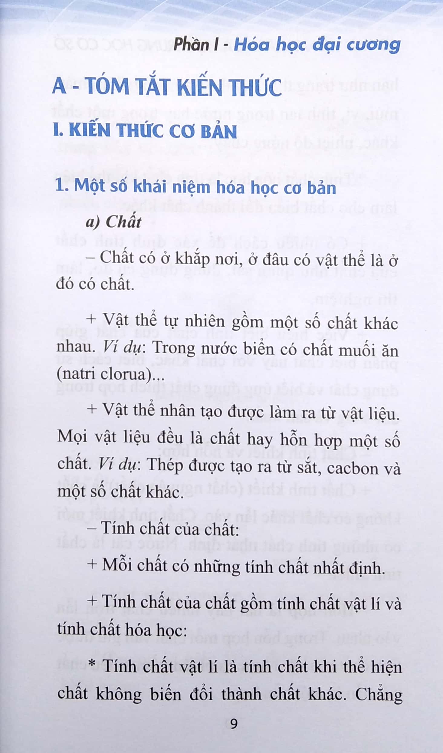 sổ tay kiến thức hóa học trung học cơ sở