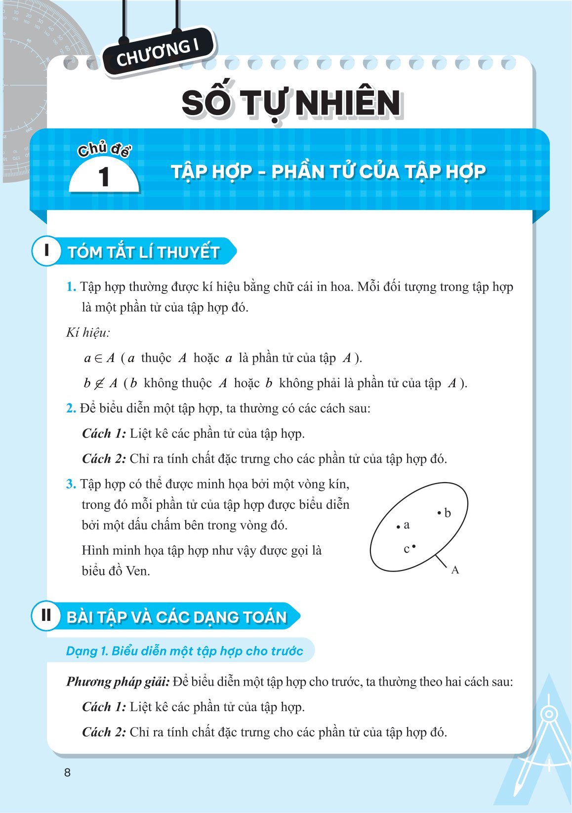 sổ tay kiến thức - phương pháp - dạng bài đại số và hình học toán 6