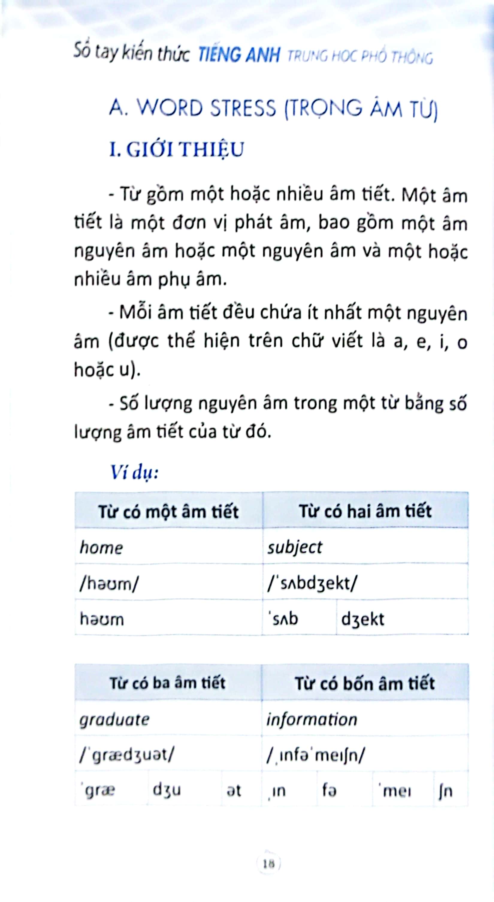 sổ tay kiến thức tiếng anh trung học phổ thông (tái bản 2023)