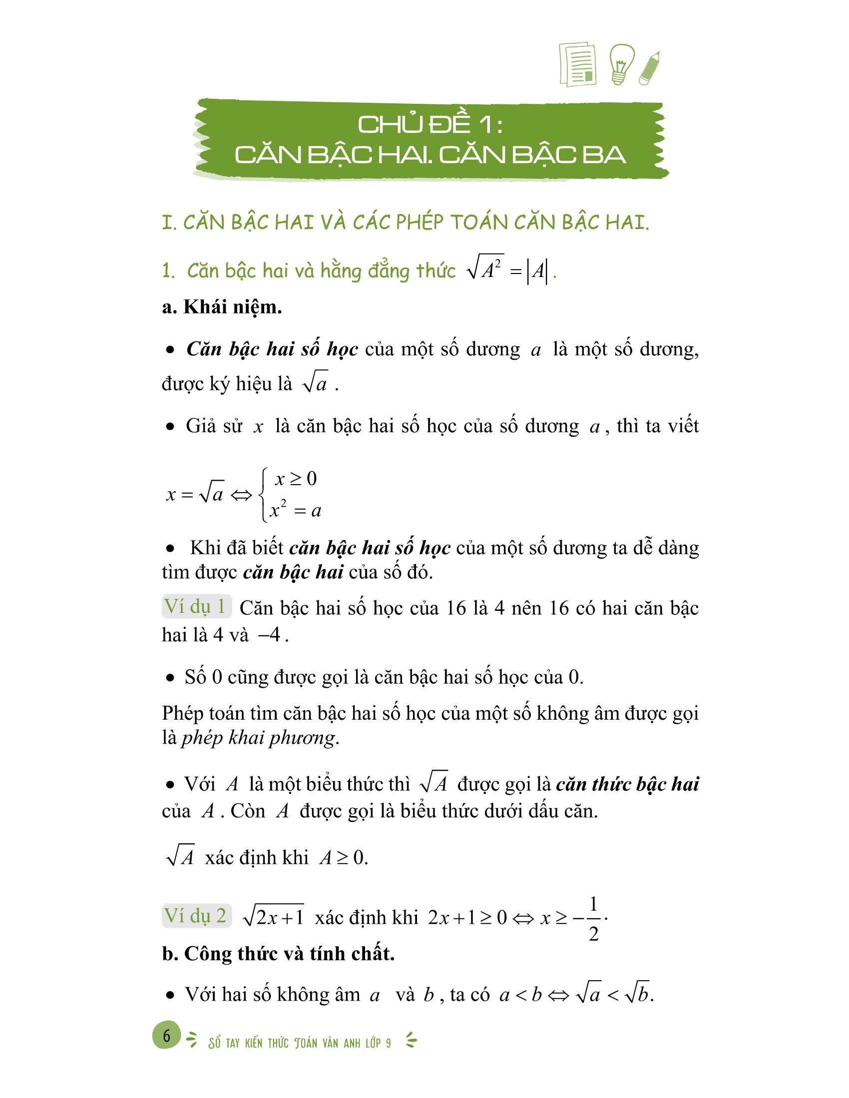 sổ tay kiến thức toán-văn-anh lớp 9