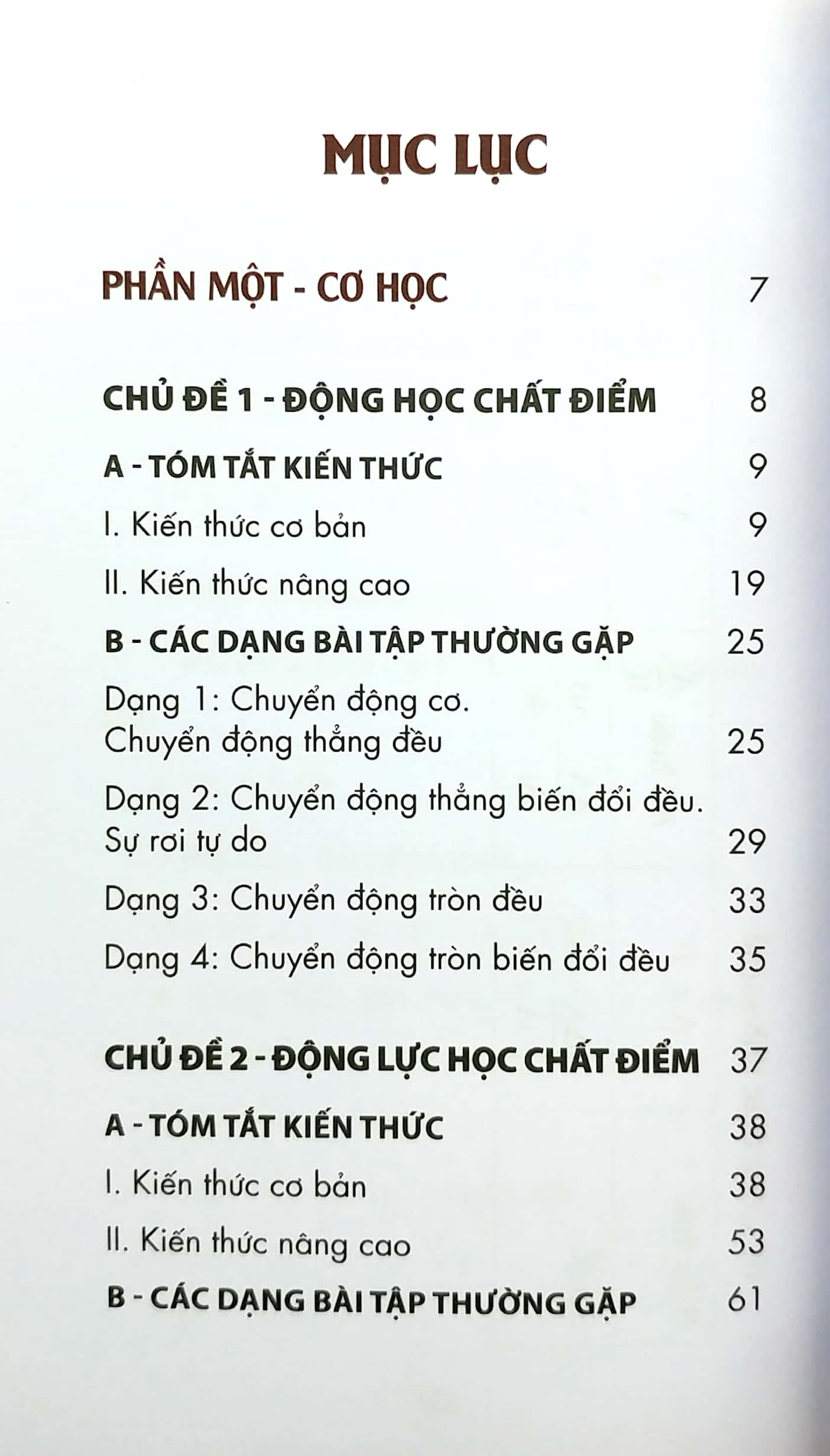 sổ tay kiến thức vật lí trung học phổ thông