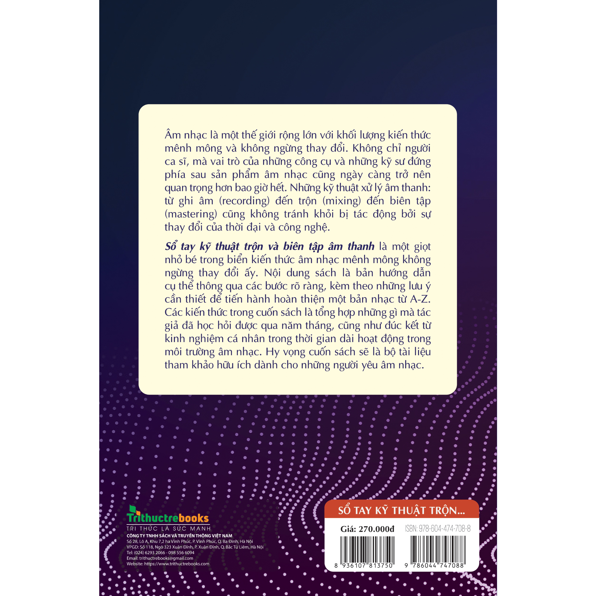 sổ tay kỹ thuật trộn và biên tập âm thanh