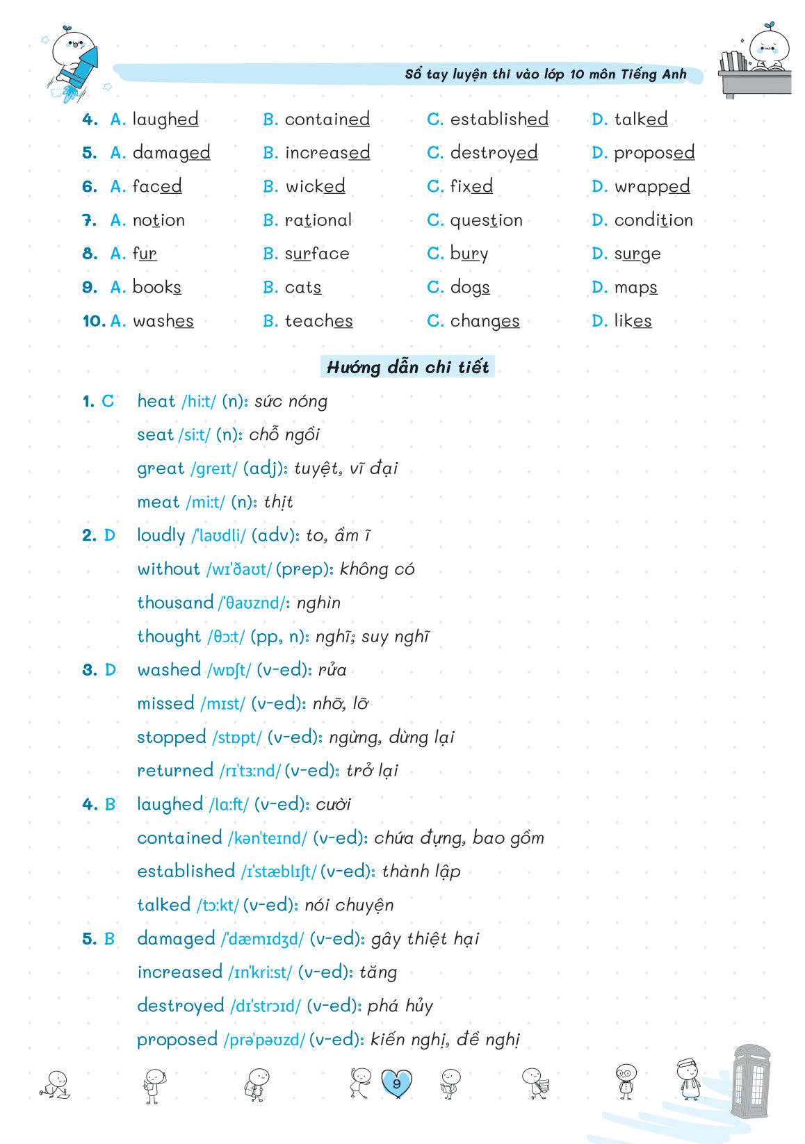 sổ tay luyện thi vào lớp 10 môn tiếng anh