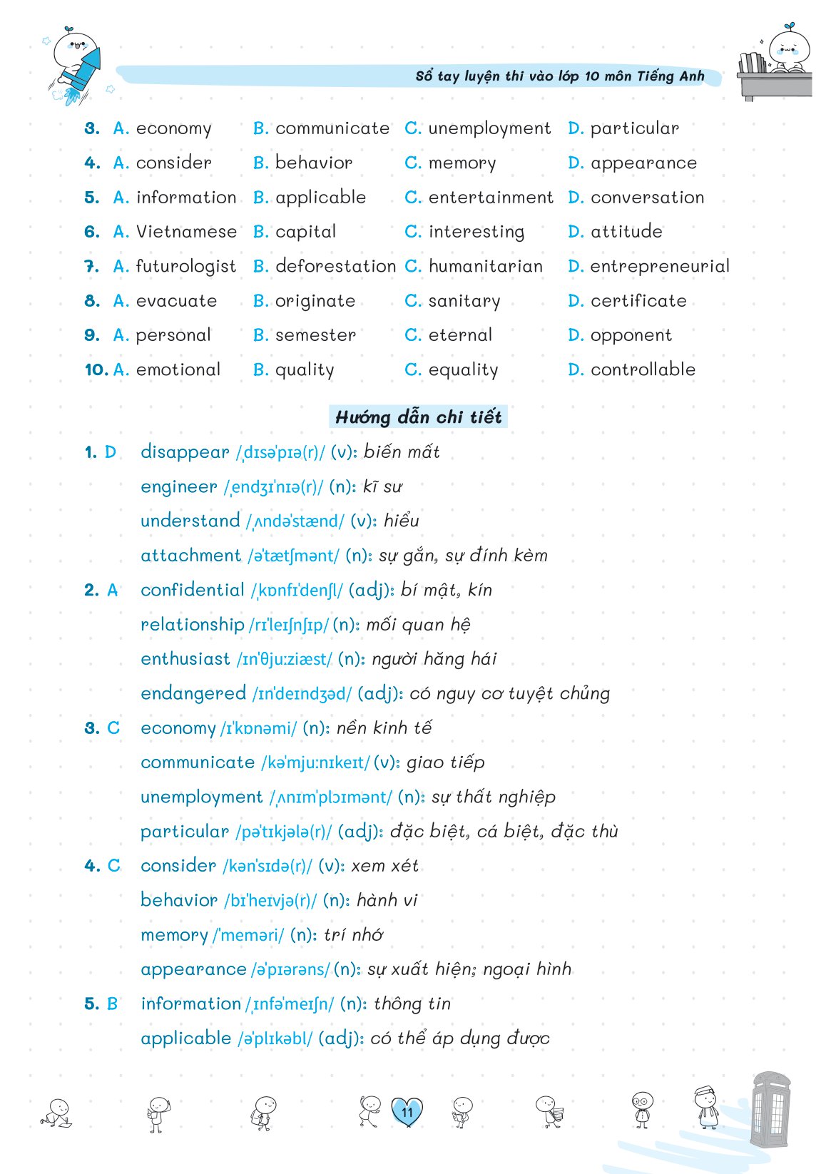 sổ tay luyện thi vào lớp 10 môn tiếng anh