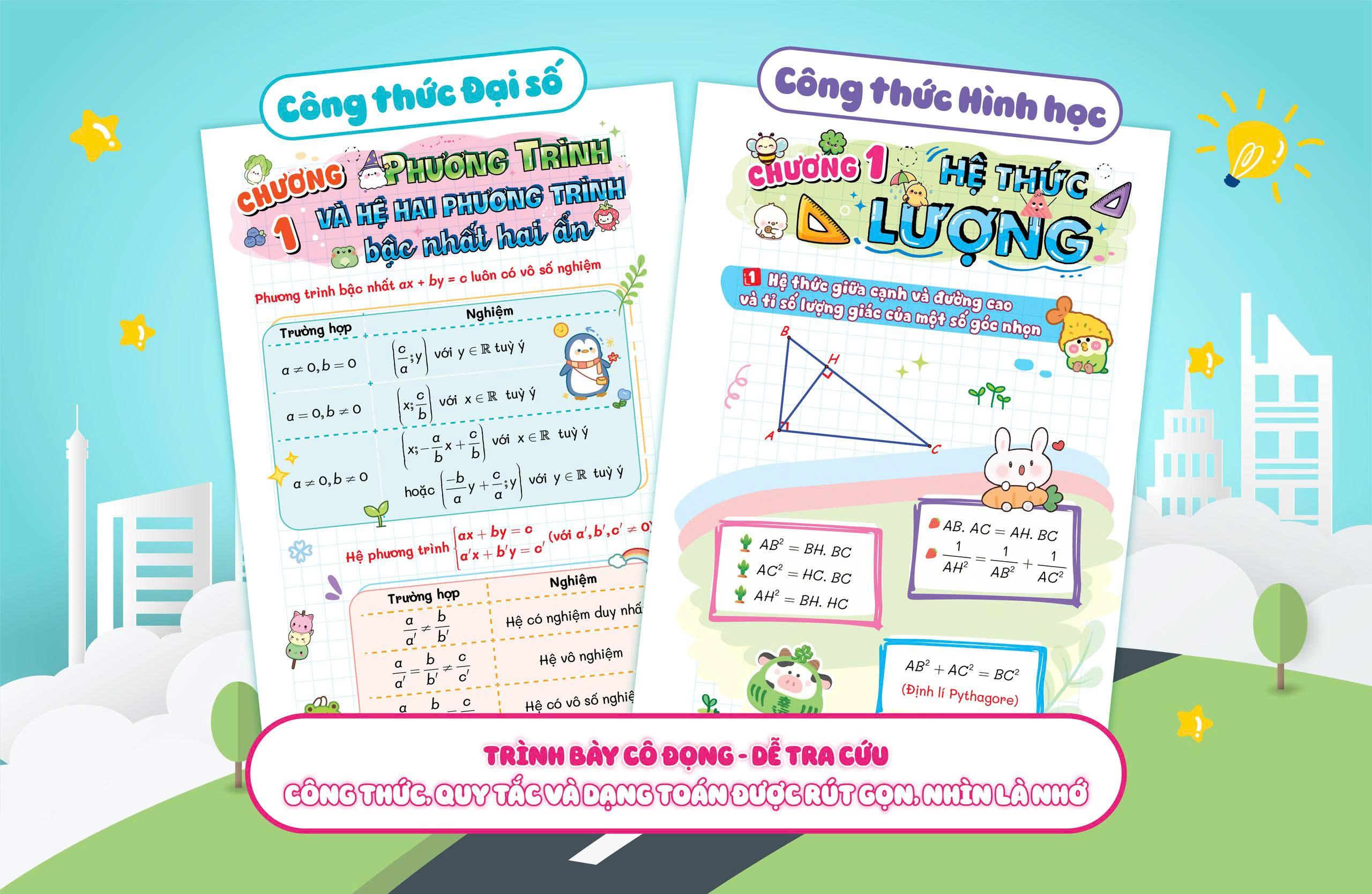 Sổ Tay Mini Công Thức Toán 9