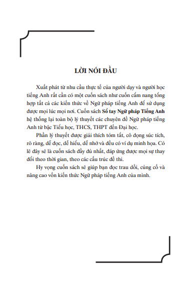 sổ tay ngữ pháp tiếng anh (tái bản 2023)