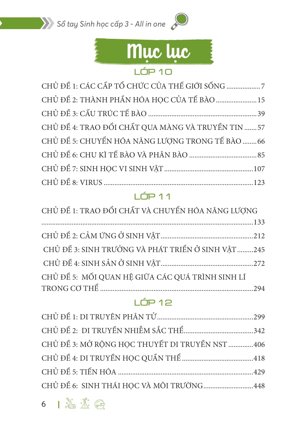 So Tay Sinh Hoc Cap 3 - All In One (Theo Chuong Trinh Giao Duc Pho Thong Moi)