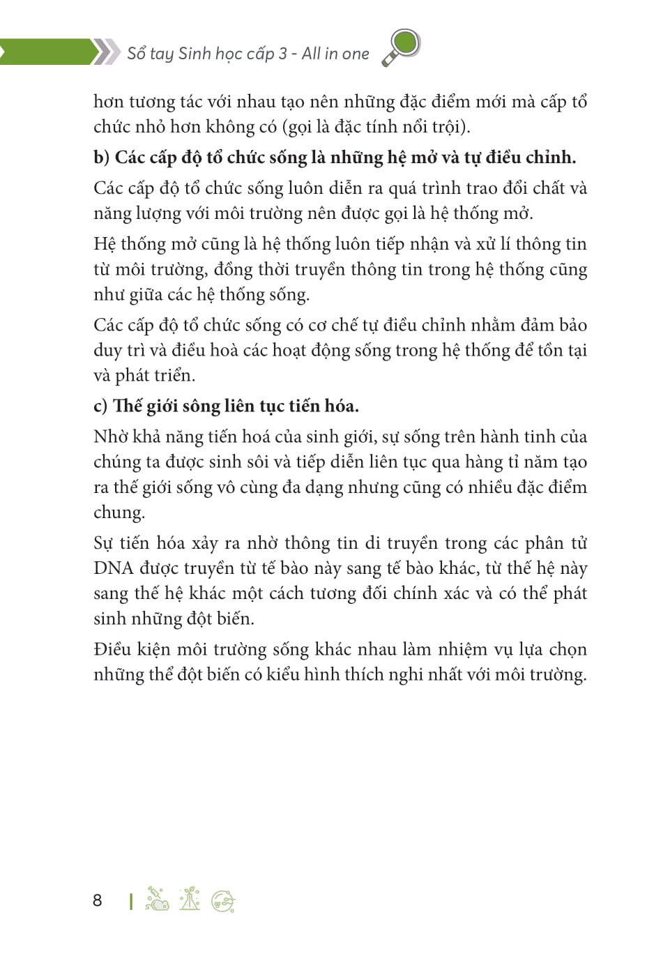 So Tay Sinh Hoc Cap 3 - All In One (Theo Chuong Trinh Giao Duc Pho Thong Moi)