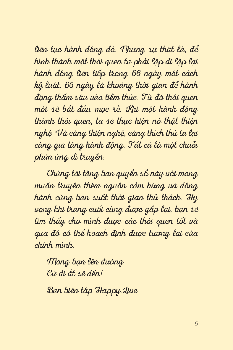 sổ tay thực hành 66 ngày thử thách