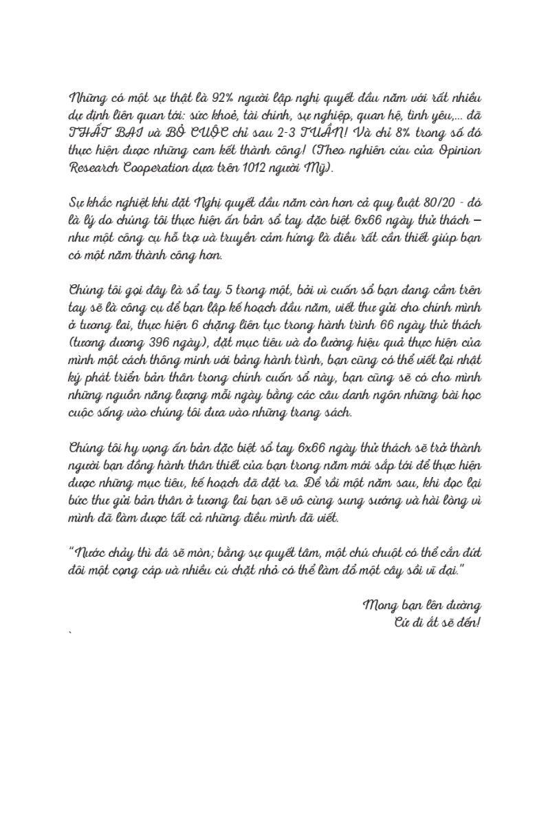 sổ tay thực hành 6x66 ngày thử thách (phiên bản đặc biệt giới hạn)