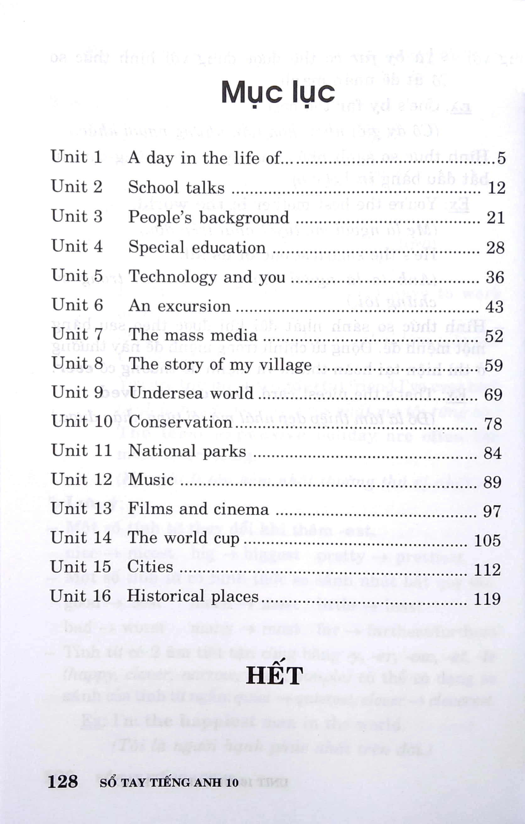 sổ tay tiếng anh 10 (tái bản 2022)