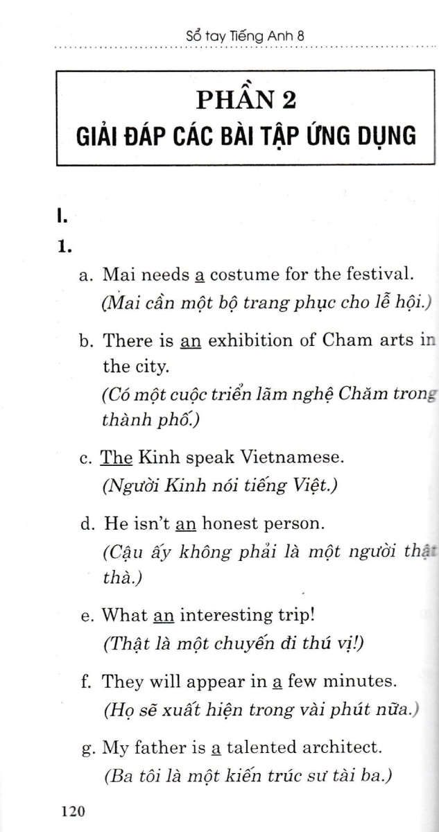 sổ tay tiếng anh 8