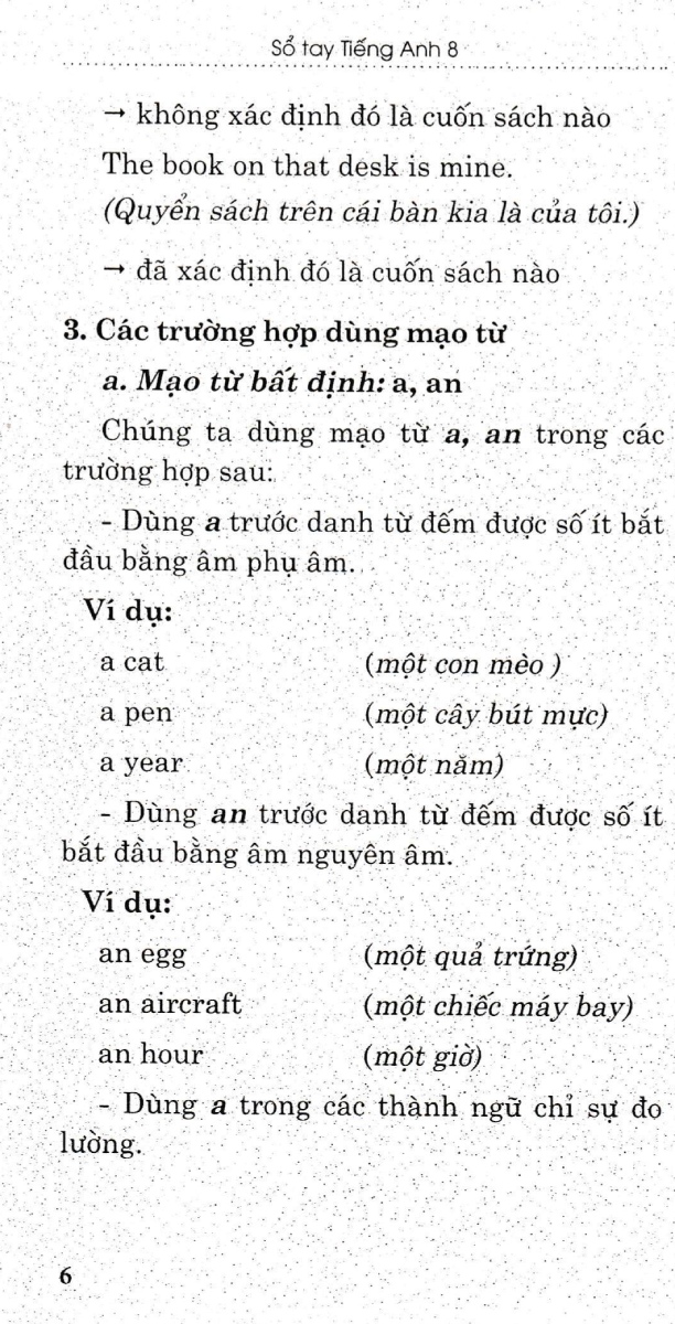sổ tay tiếng anh 8