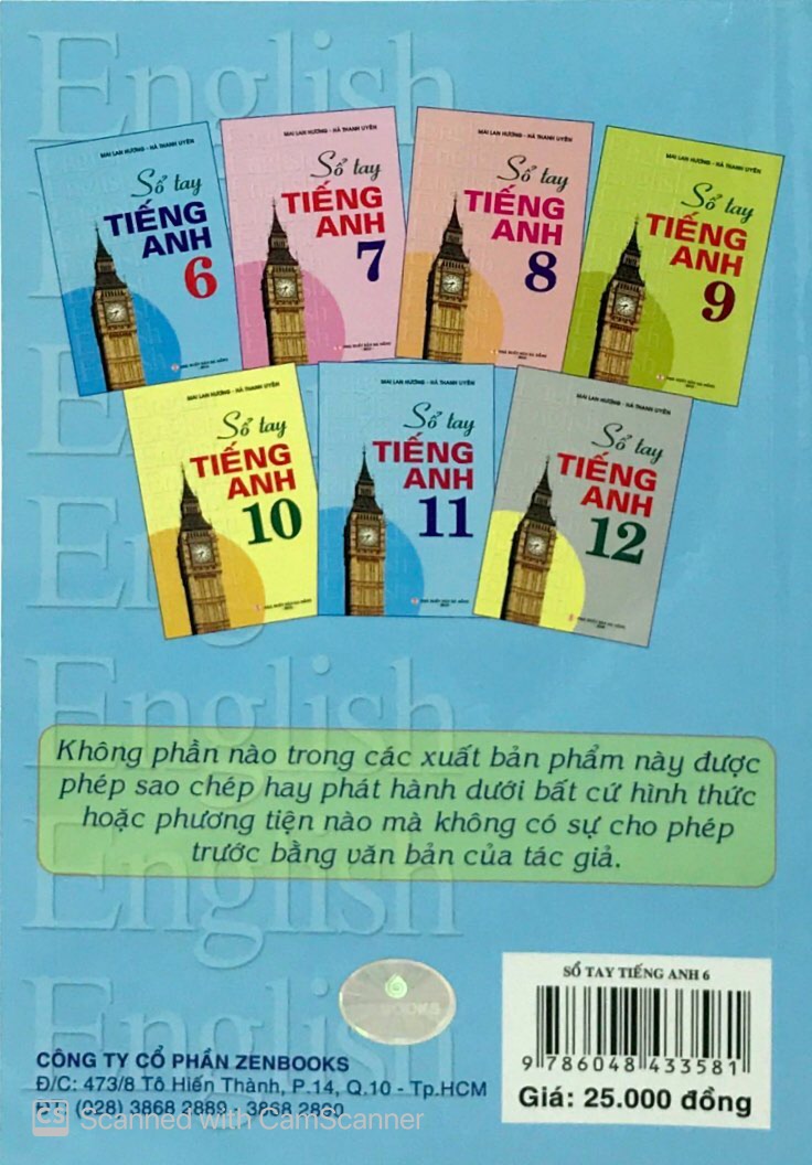 sổ tay tiếng anh - lớp 6