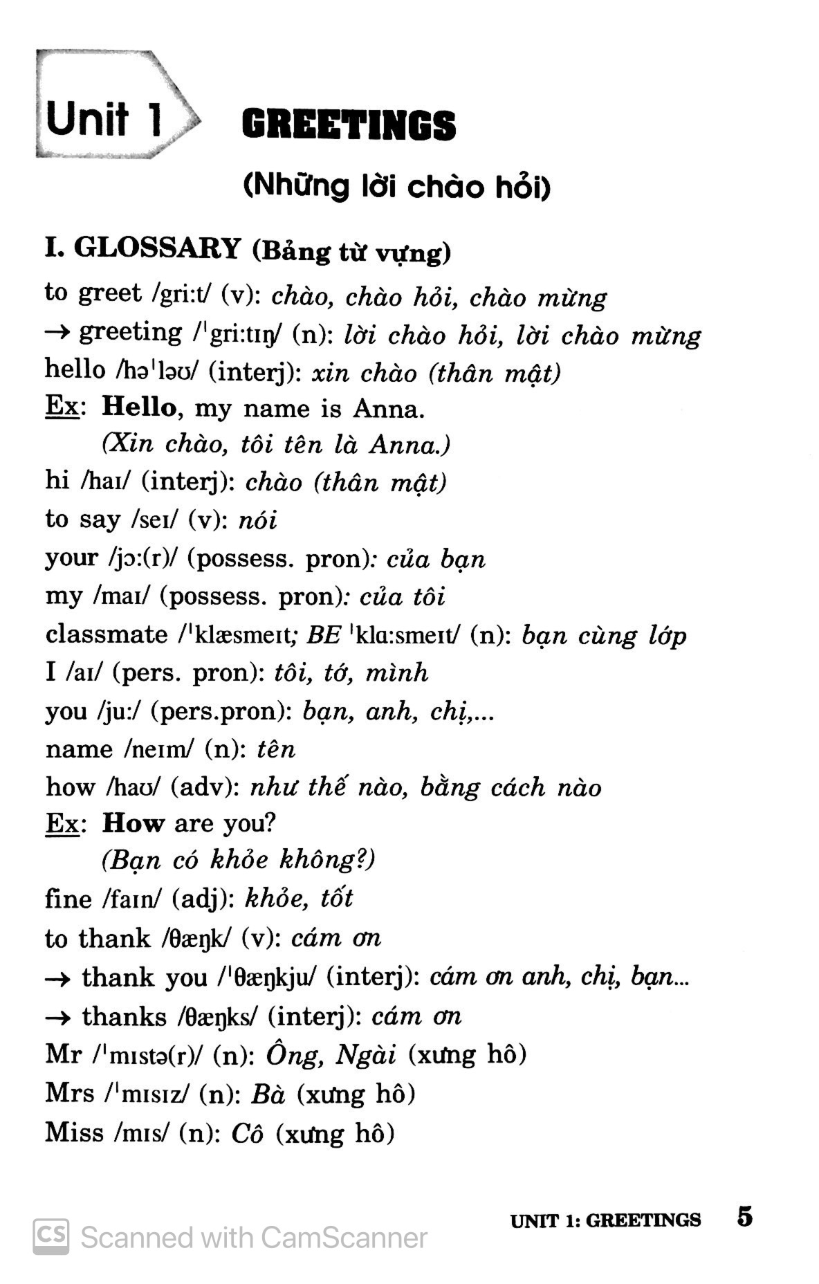 sổ tay tiếng anh - lớp 6