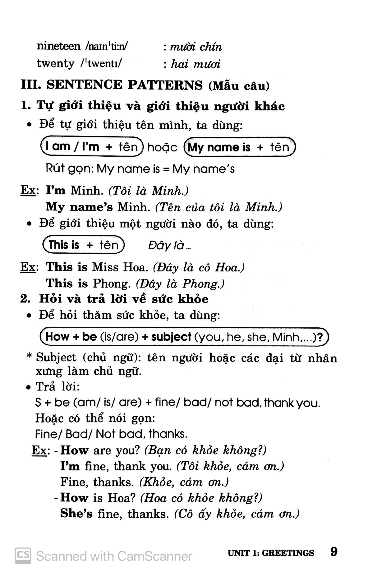 sổ tay tiếng anh - lớp 6