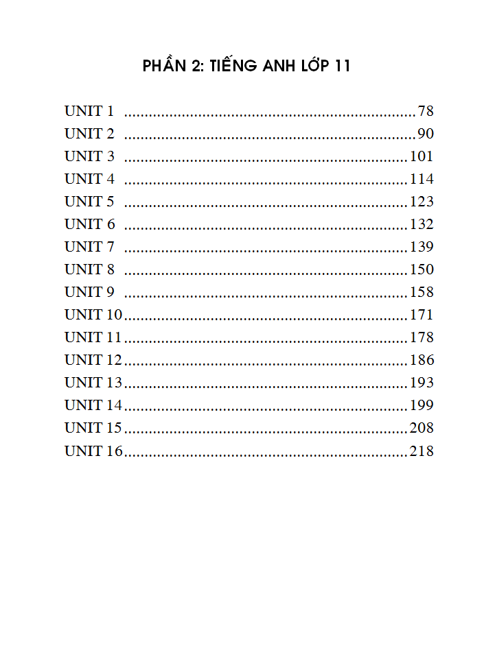 sổ tay tiếng anh trung học phổ thông (lớp 10 - 11 - 12)