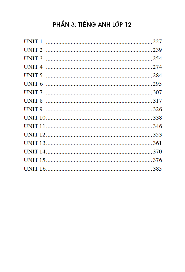 sổ tay tiếng anh trung học phổ thông (lớp 10 - 11 - 12)