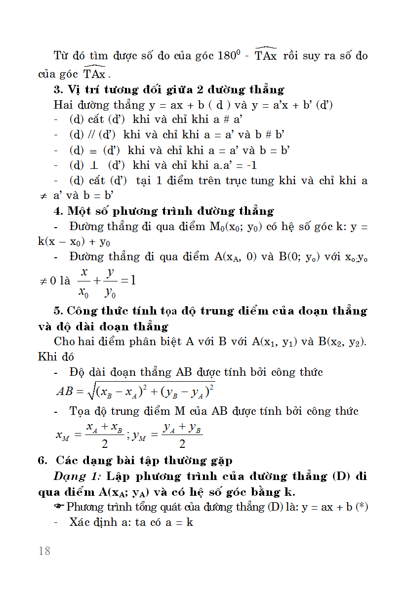 sổ tay toán cấp 3