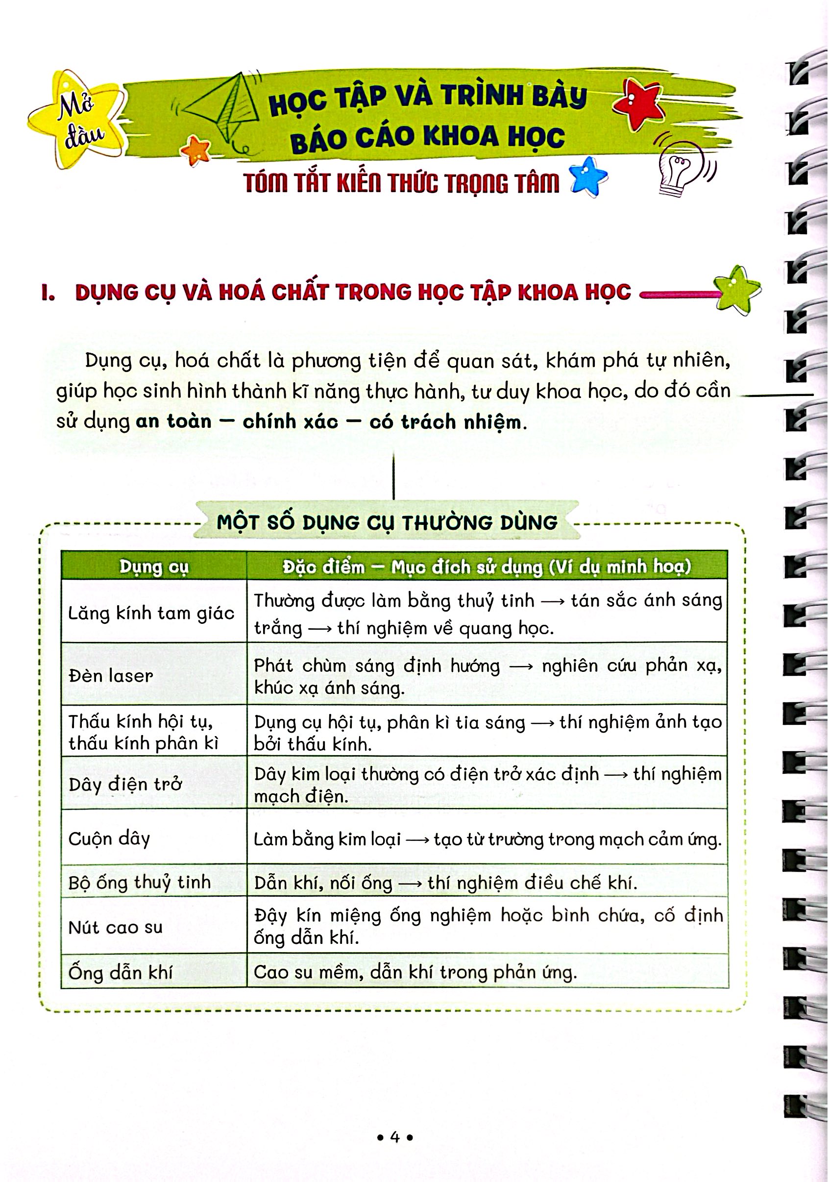 Sổ Tay Trọng Tâm Kiến Thức Khoa Học Tự Nhiên 9