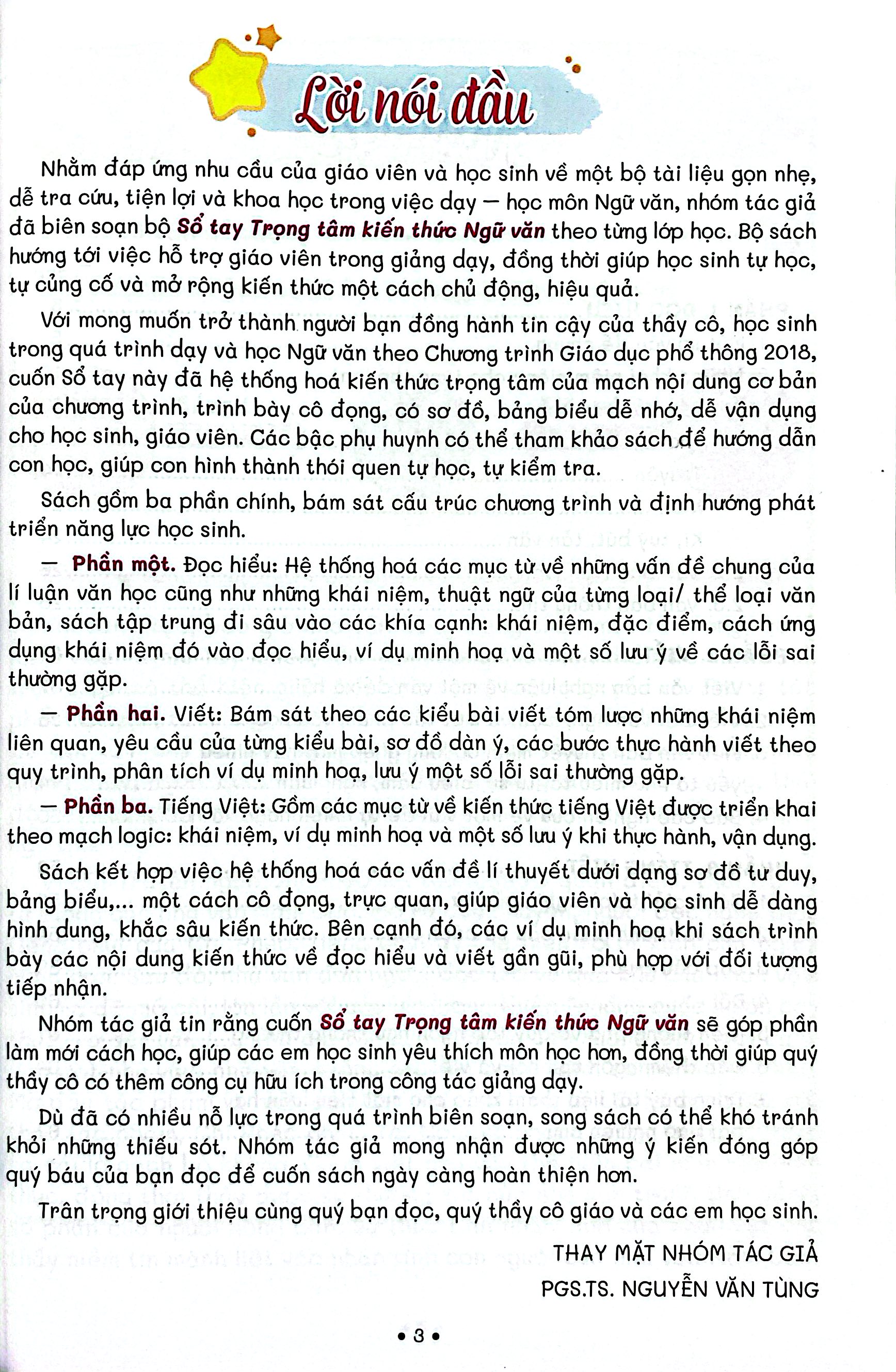 Sổ Tay Trọng Tâm Kiến Thức Ngữ Văn 11
