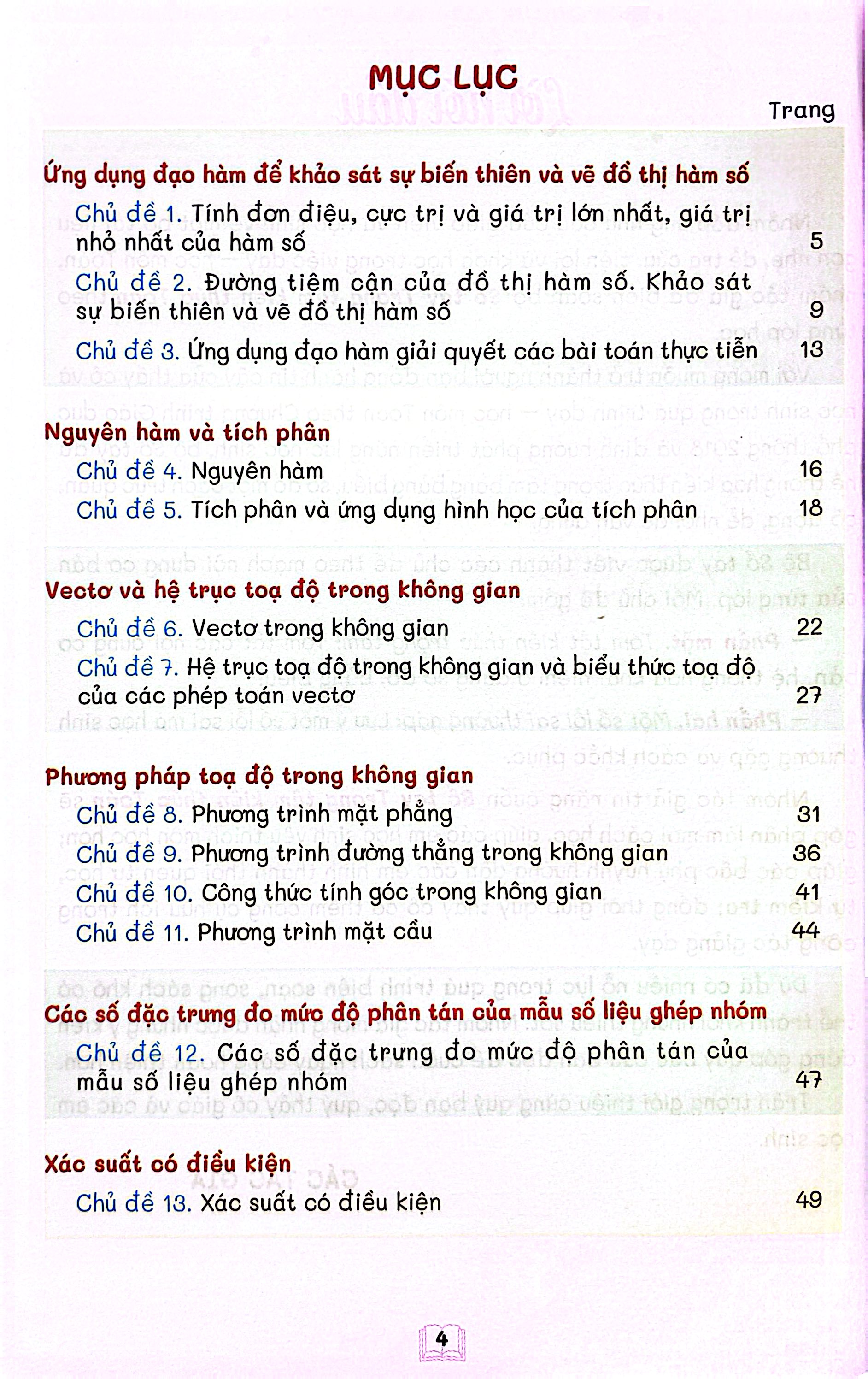Sổ Tay Trọng Tâm Kiến Thức Toán 12