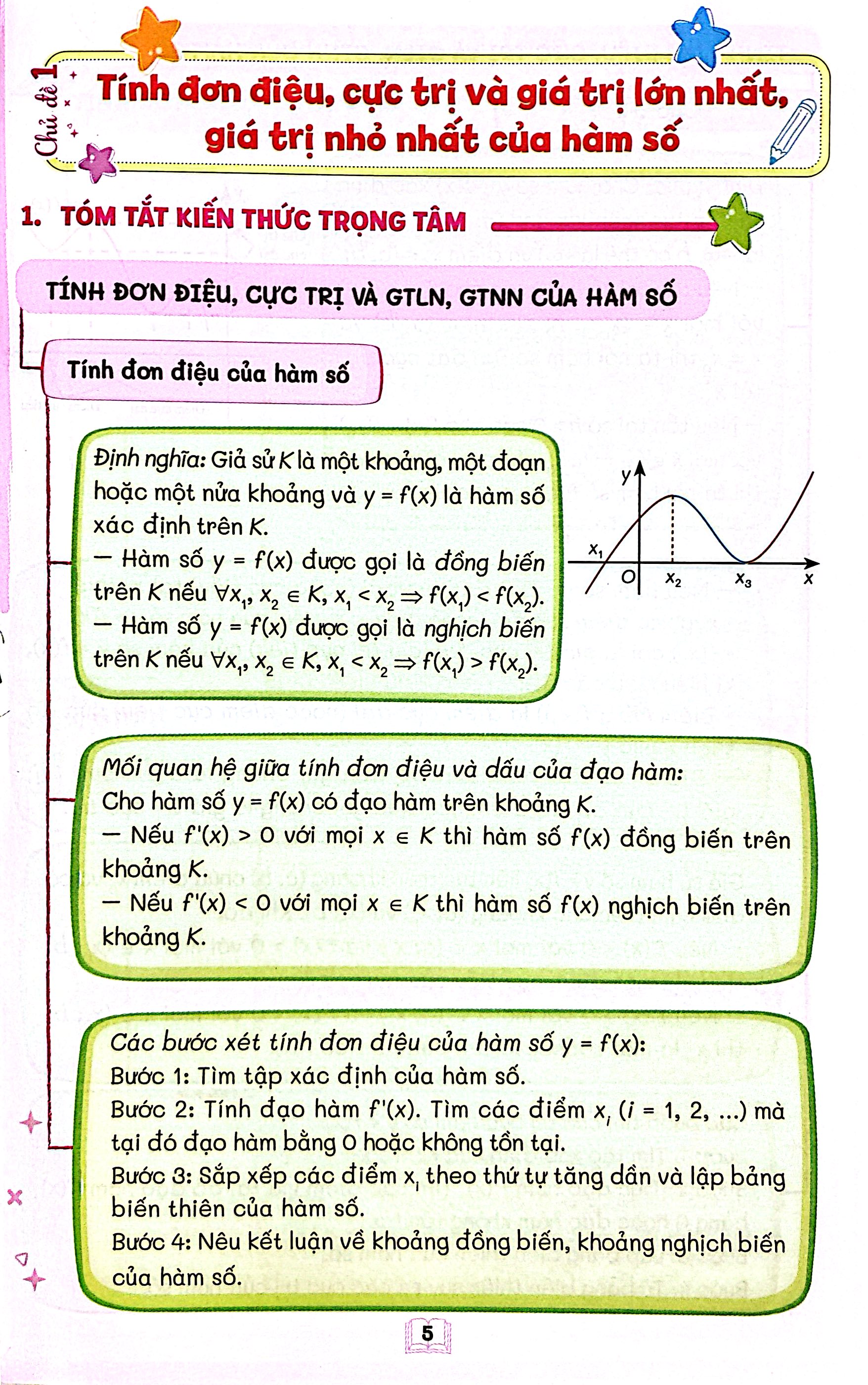 Sổ Tay Trọng Tâm Kiến Thức Toán 12