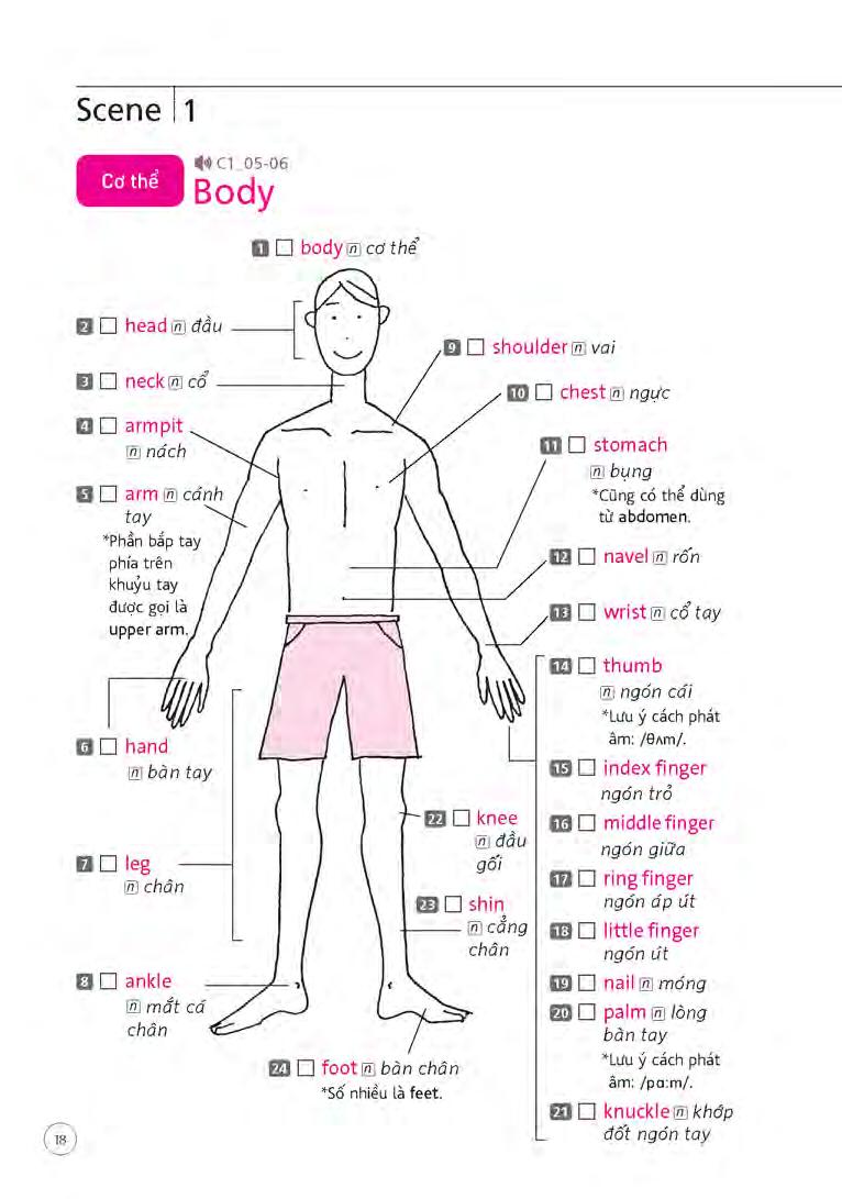 sổ tay từ vựng tiếng anh - từ lúc thức giấc đến khi đi ngủ (bao gồm sách và 1 đĩa mp3)