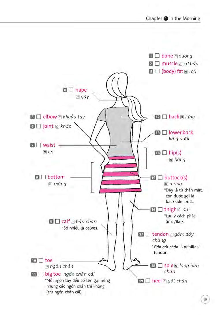 sổ tay từ vựng tiếng anh - từ lúc thức giấc đến khi đi ngủ (bao gồm sách và 1 đĩa mp3)