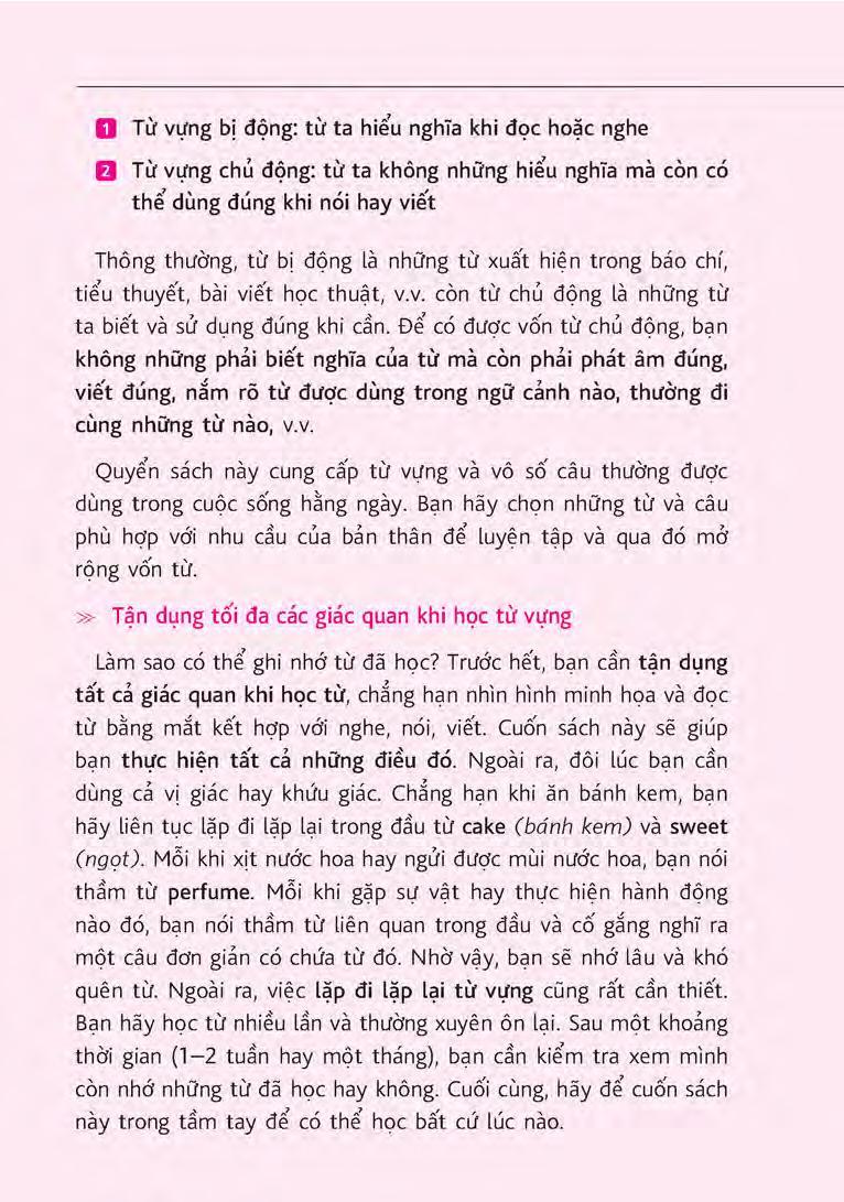 sổ tay từ vựng tiếng anh - từ lúc thức giấc đến khi đi ngủ (bao gồm sách và 1 đĩa mp3)